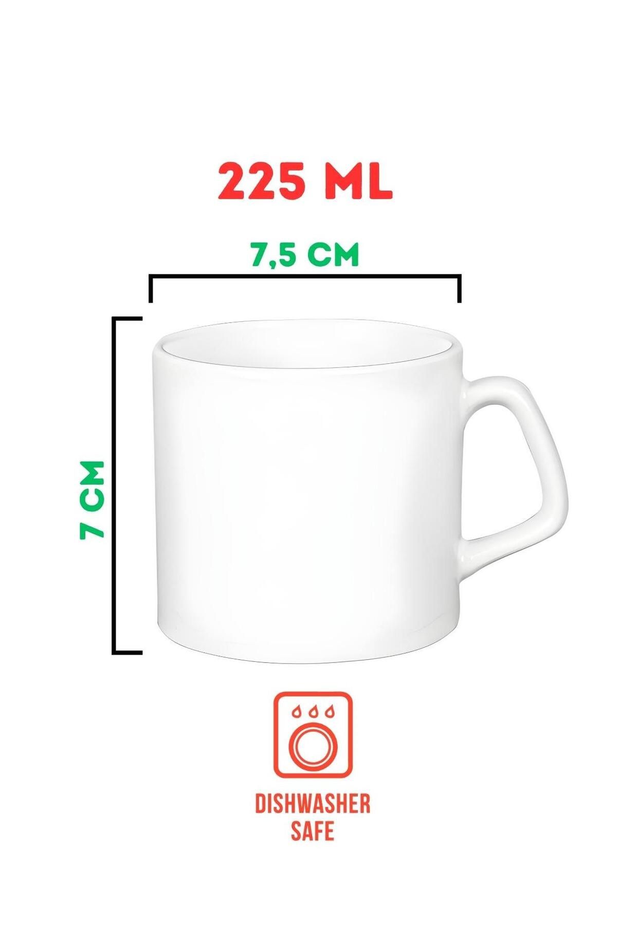 ESHAMPER-Medium Size Mug with Fun Design "Fri̇end-Chip Gols" (225 ml) - 1 Piece 5