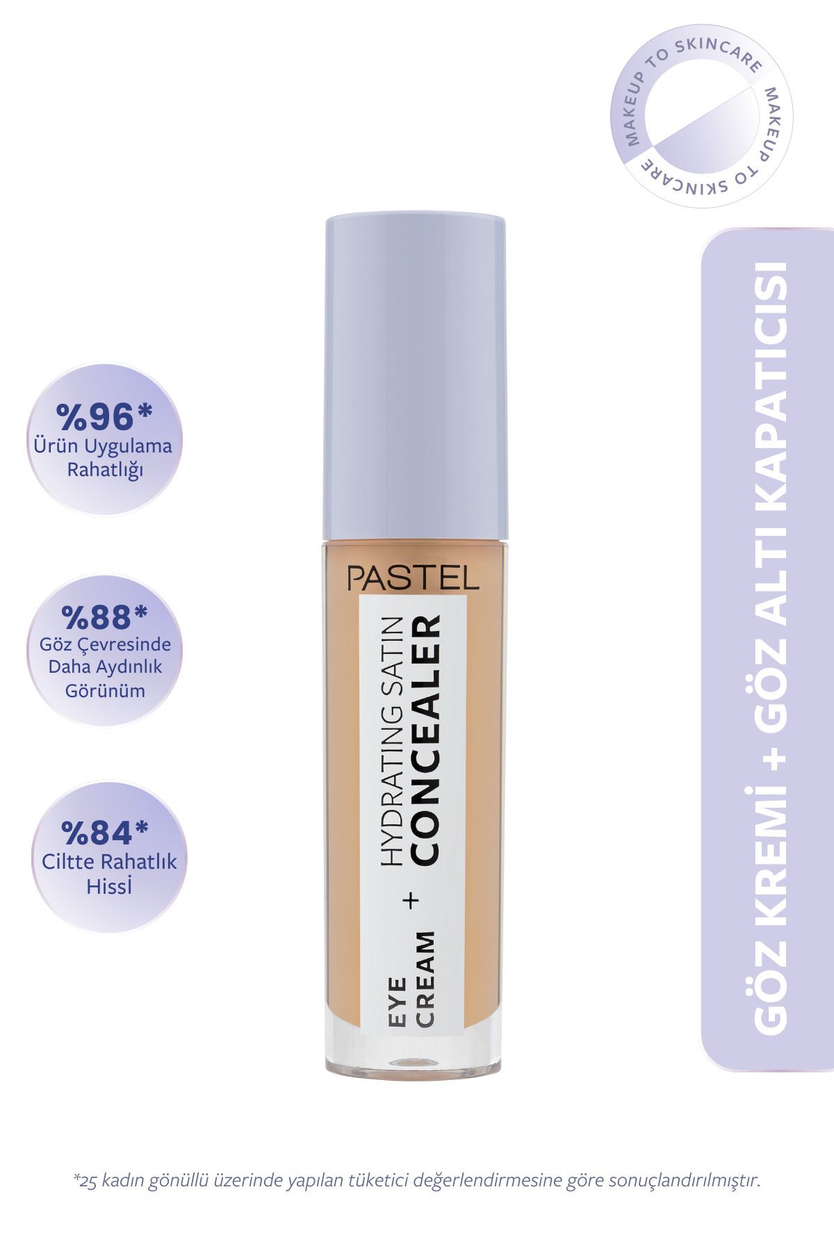 Eye Cream Hydrating Satin Concealer - Göz Kremi Göz Altı Kapatıcısı 66 Deep Medium