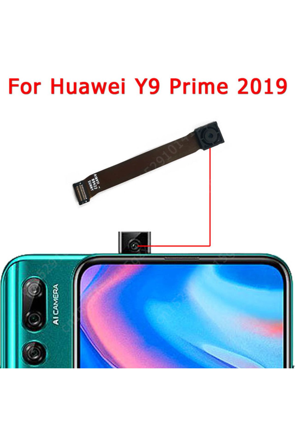 tkgz Huawei Uyumlu Y9 Prime 2019 Ön Kamera Orj