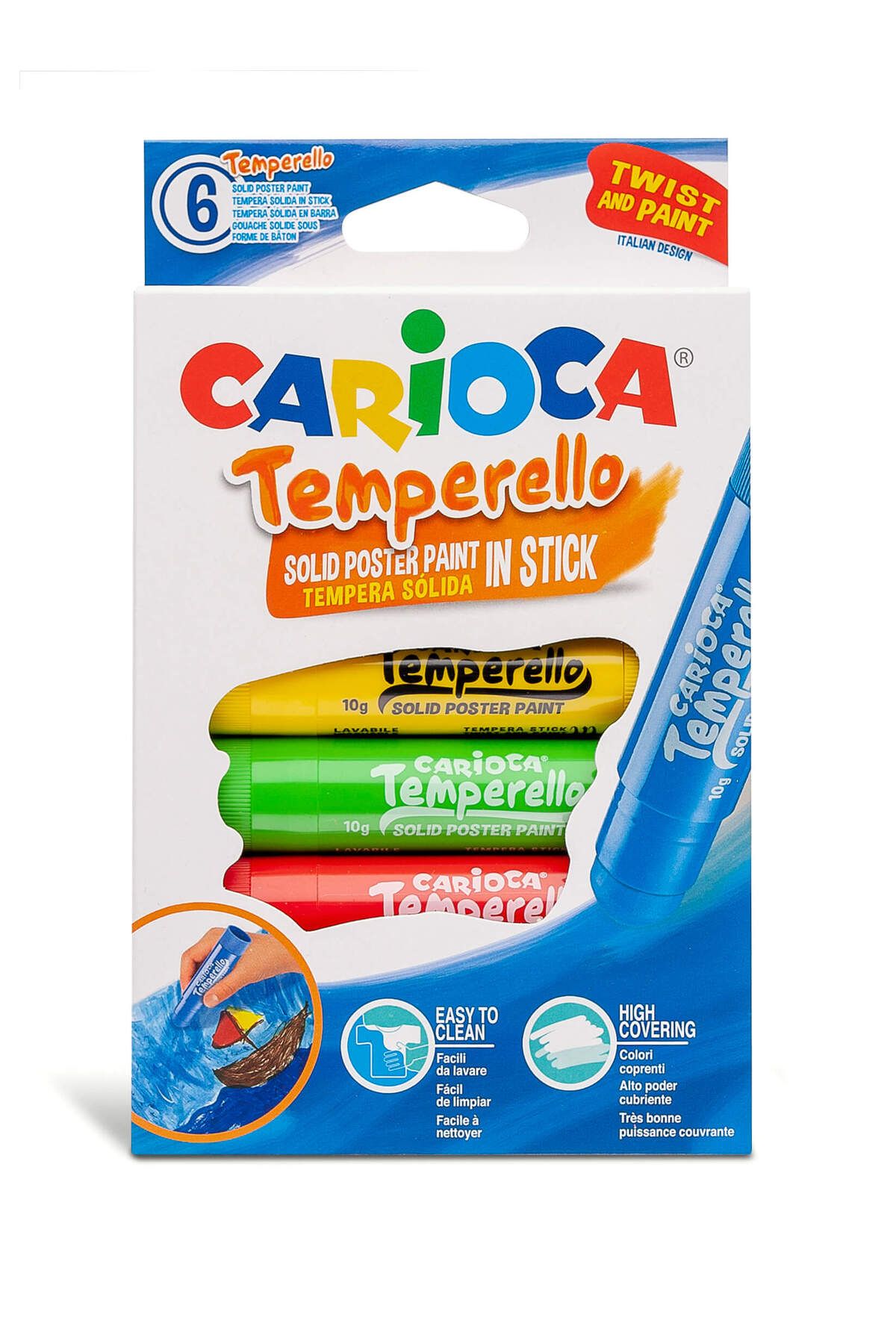 CARIOCA Temperello 6 Renk Çevirmeli Boya 42739