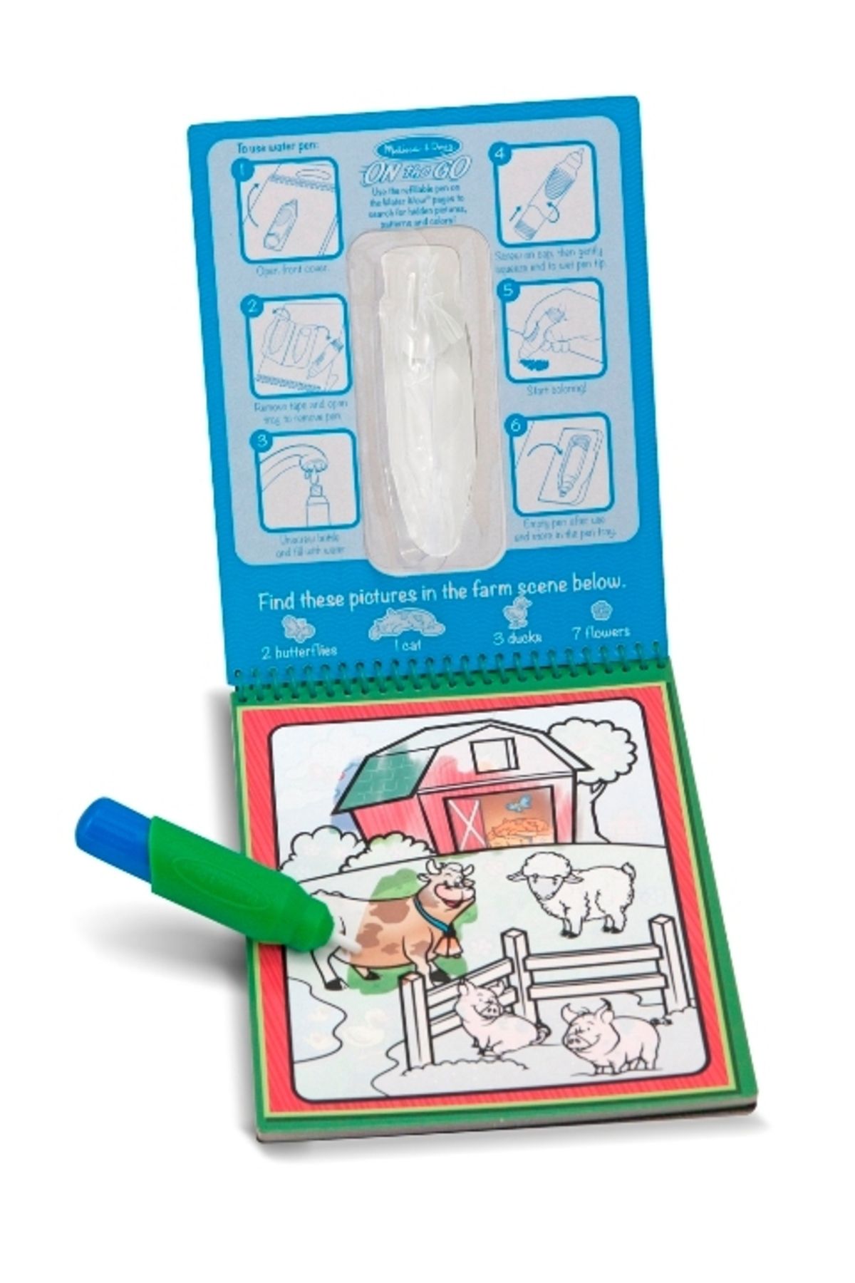 کتاب های فعالیت و آموزشی Melissa Doug ملیسا داگ آب وای! نقاشی با حیوانات Melissa & Doug