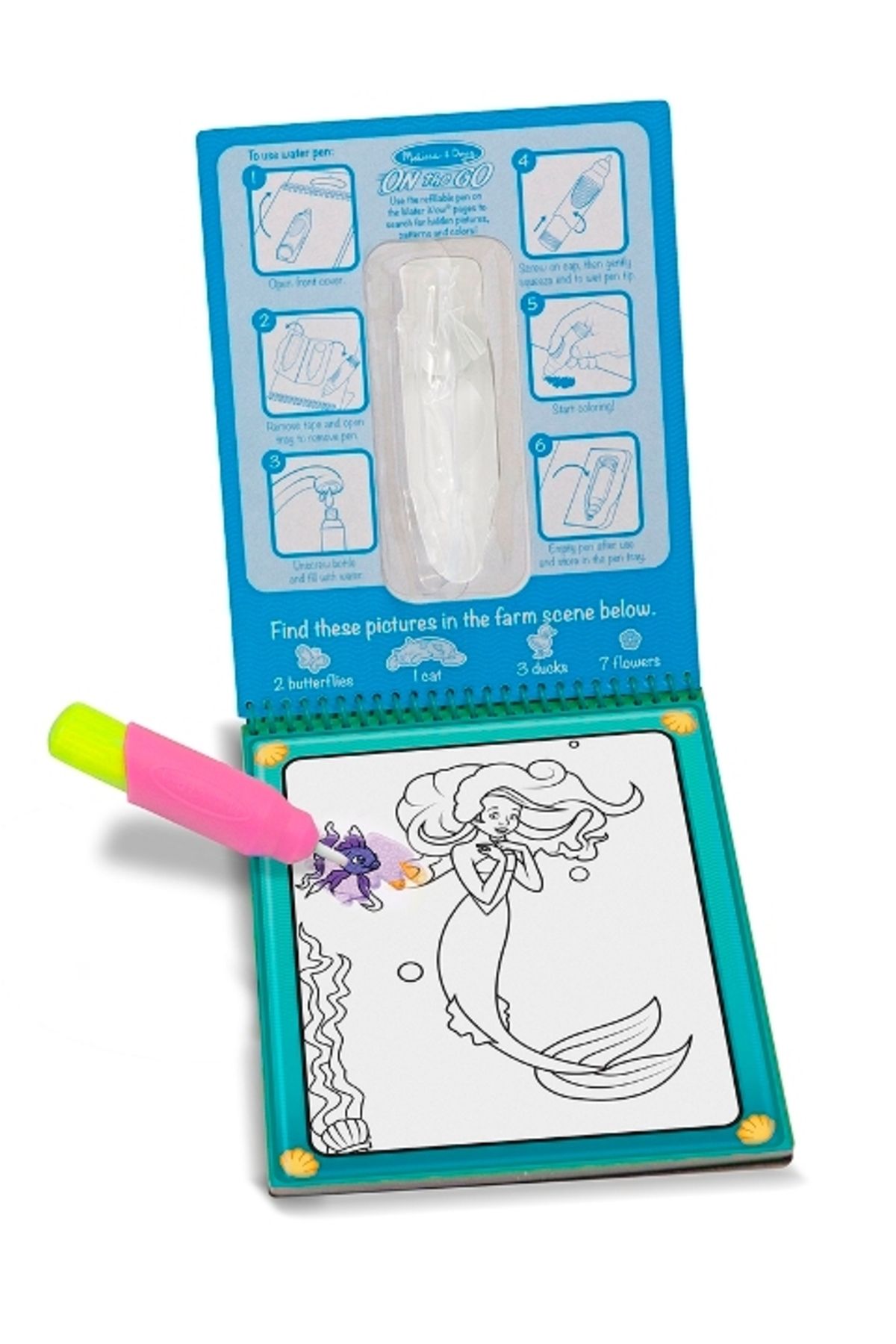 کتاب های فعالیت و آموزشی Melissa Doug ملیسا داگ آب وای! نقاشی با داستان پری Melissa & Doug