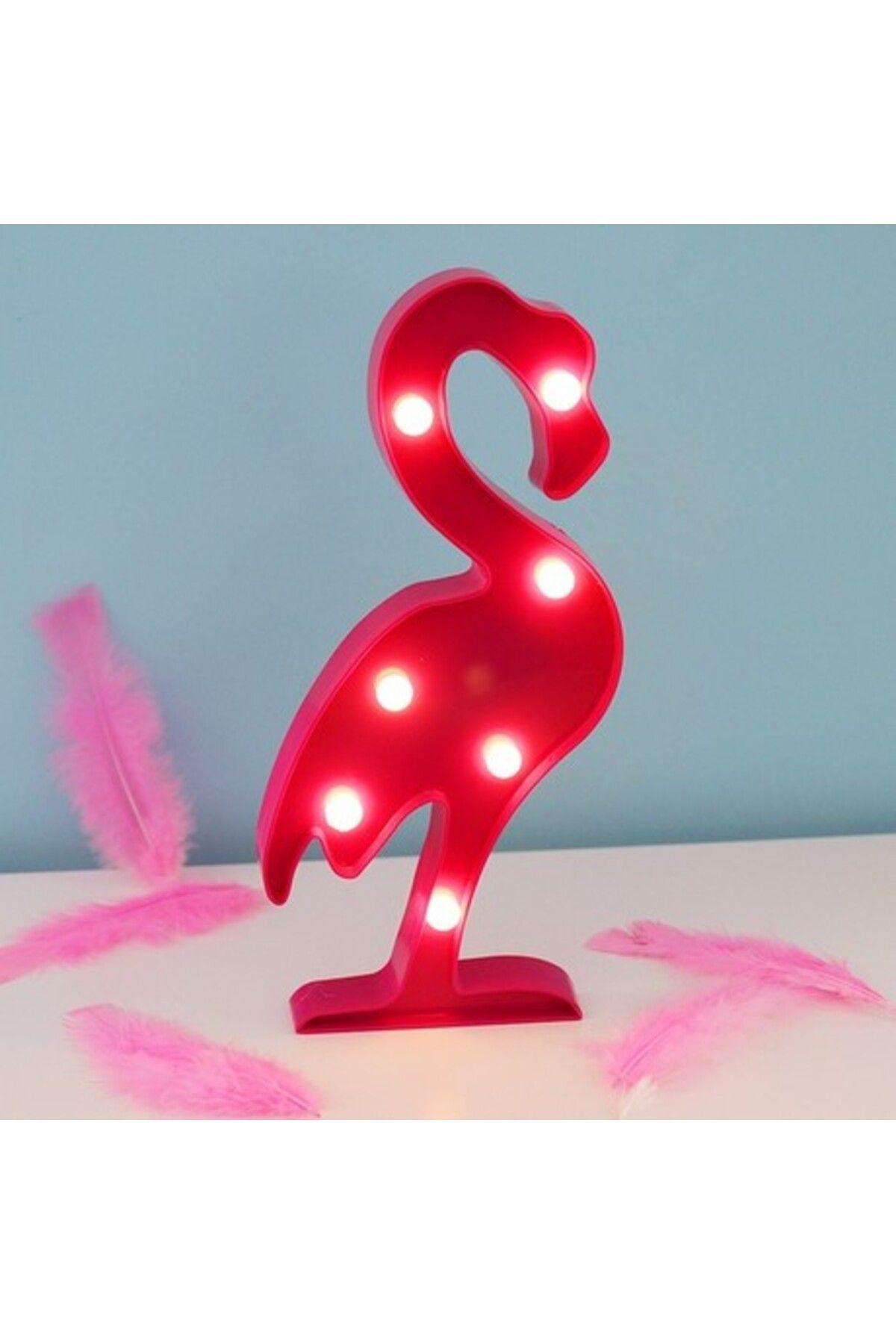 Serero Led Işıklı Flamingo Gece Lambası Dekoratif Aydınlatma