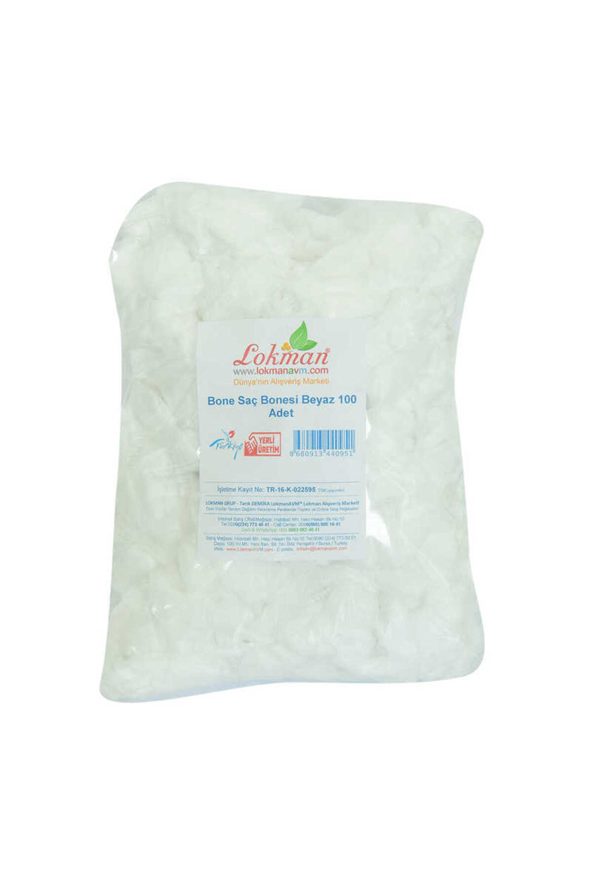 PrimeTR Bone Saç Bonesi Beyaz 100 Adet 1 Paket