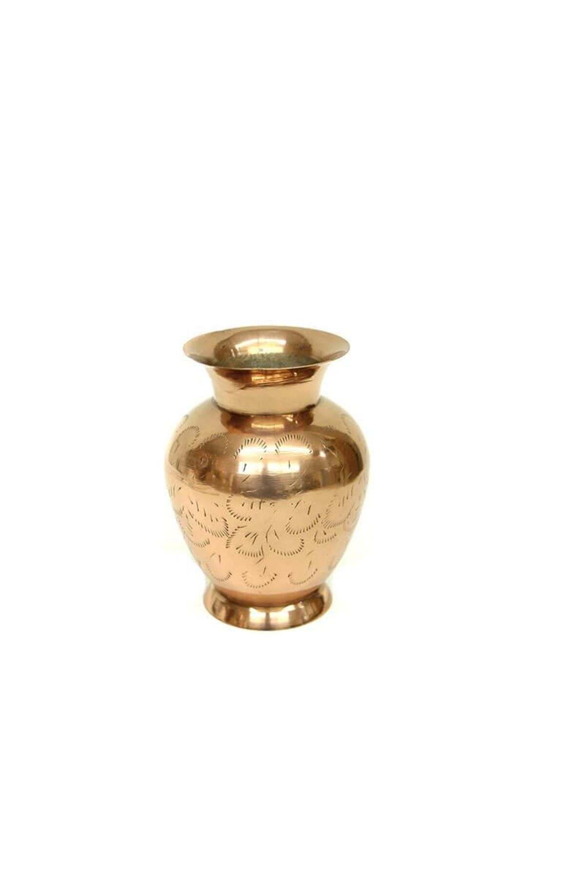 novoglo-Brass Decorative Gift Vase - Flat Embroidered Model All 1