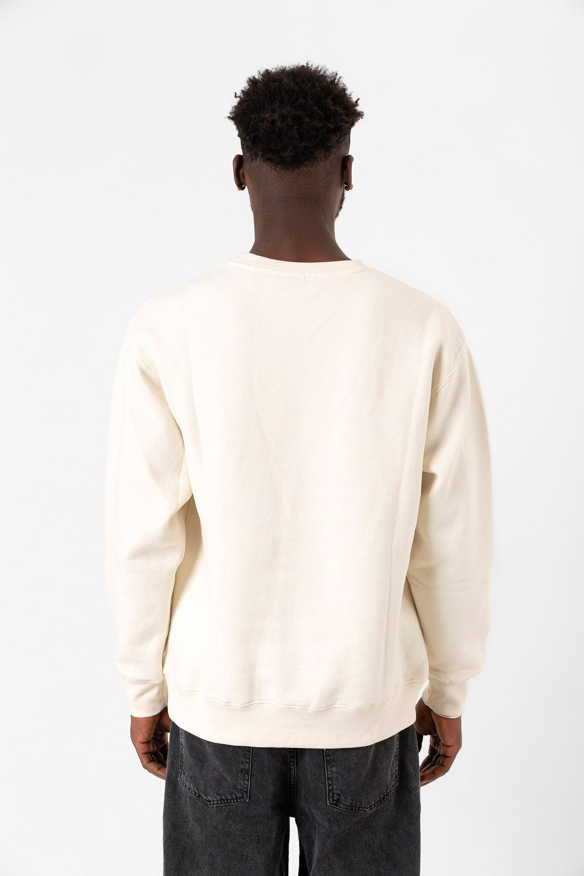 Tshirthane-The Lighthouse Minimalist Ecru Men's 2ip Sweatshirt 5