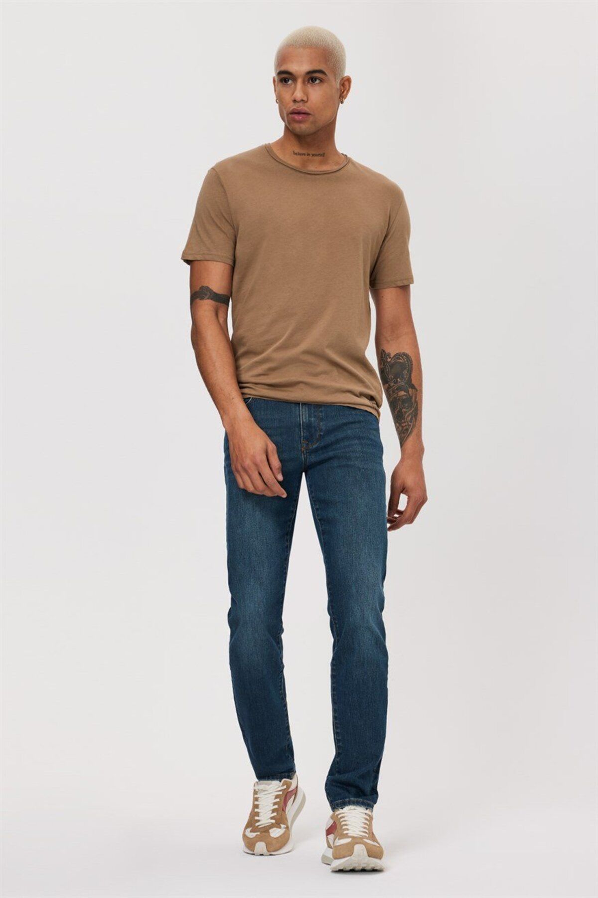 شلوار جین آبی مردانه جگر Ferb Nile Lee Cooper