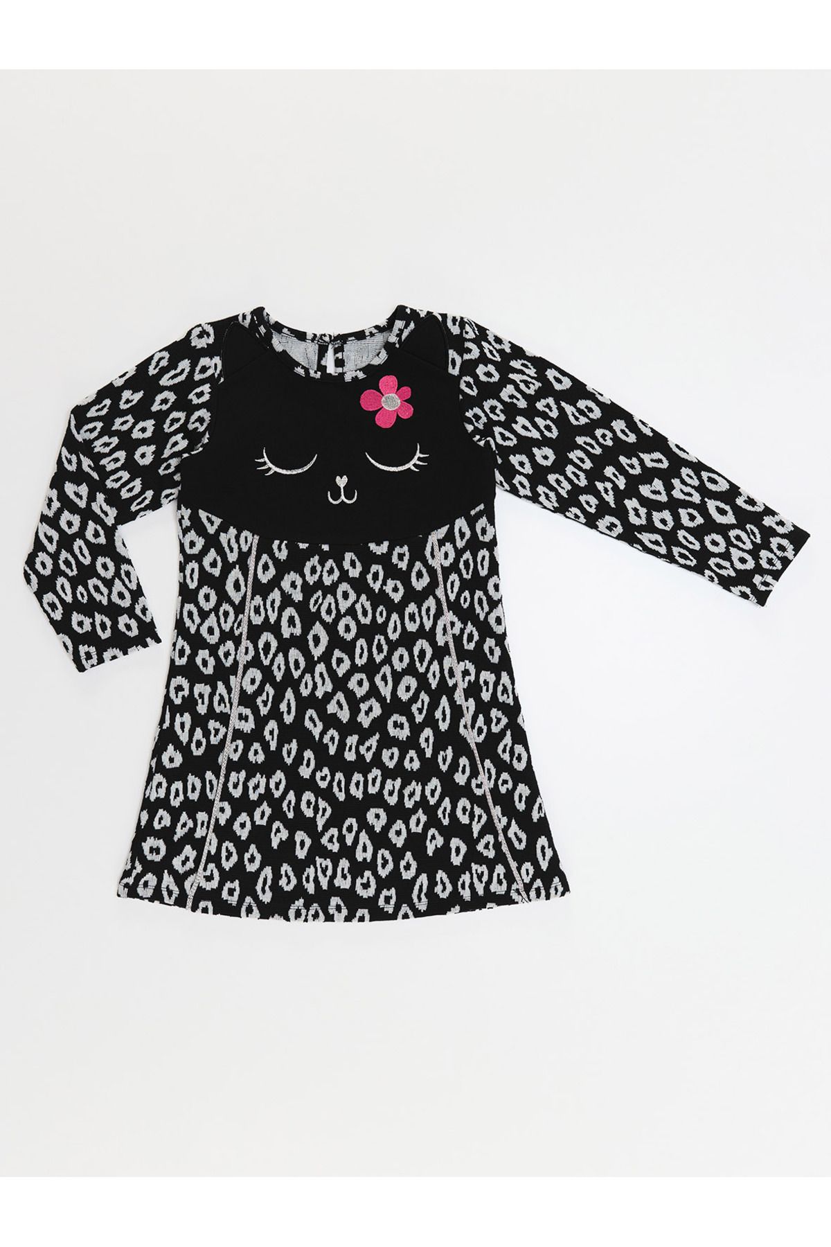 Denokids-Floral Cat Girl Dress 3