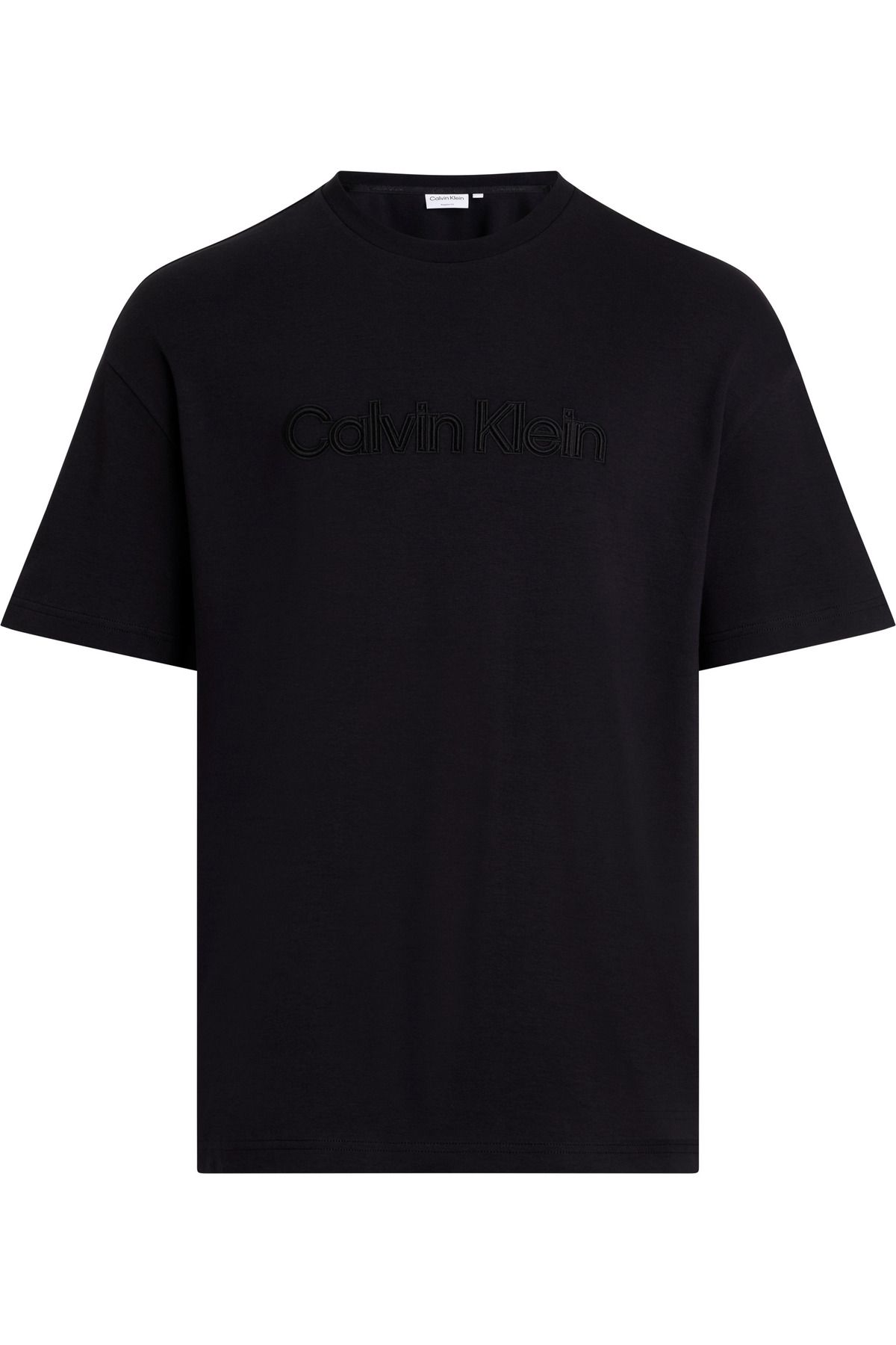 تی شرت مشکی مردانه آرم گلدوزی شده Calvin Klein