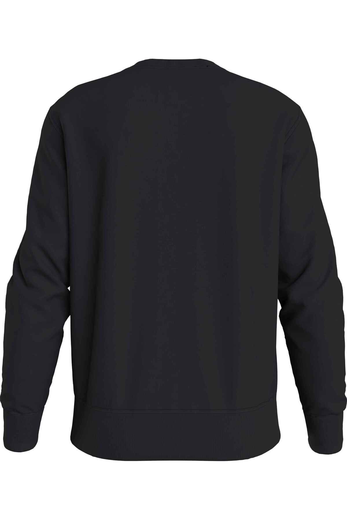 سویشرت مشکی مردانه گردن خدمه اسپری CK اورجینال Calvin Klein