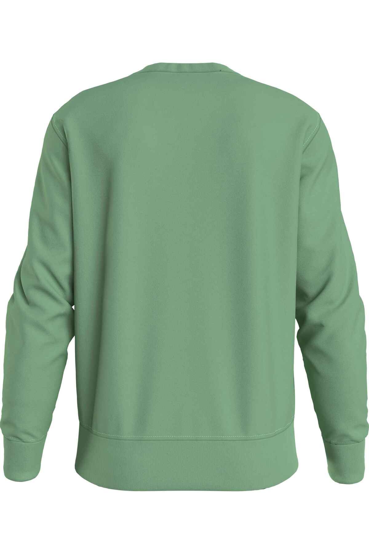 سویشرت سبز مردانه گردن خدمه اسپری CK اورجینال Calvin Klein