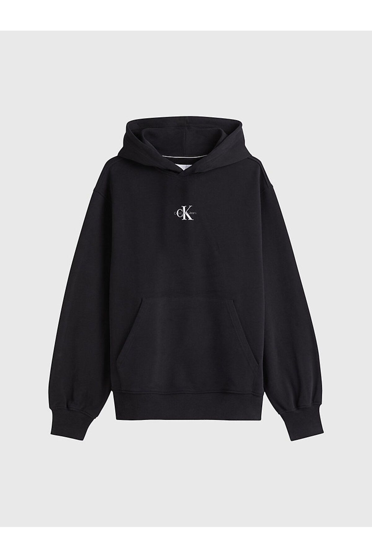 سویشرت مشکی مردانه میکرو مونولوگ هود اورجینال Calvin Klein