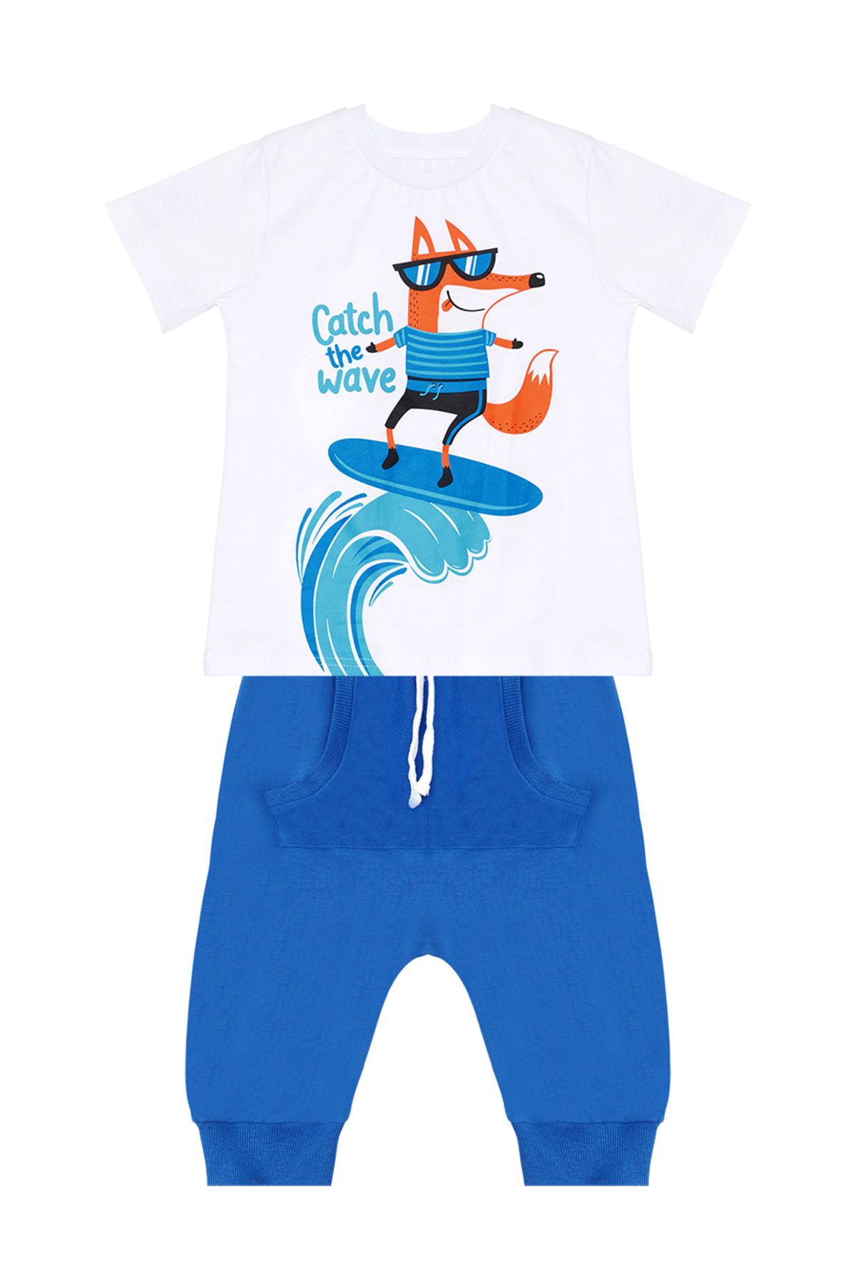 Denokids-Chlapecká sada letního trička Surf Fox a kraťasů Capri 3