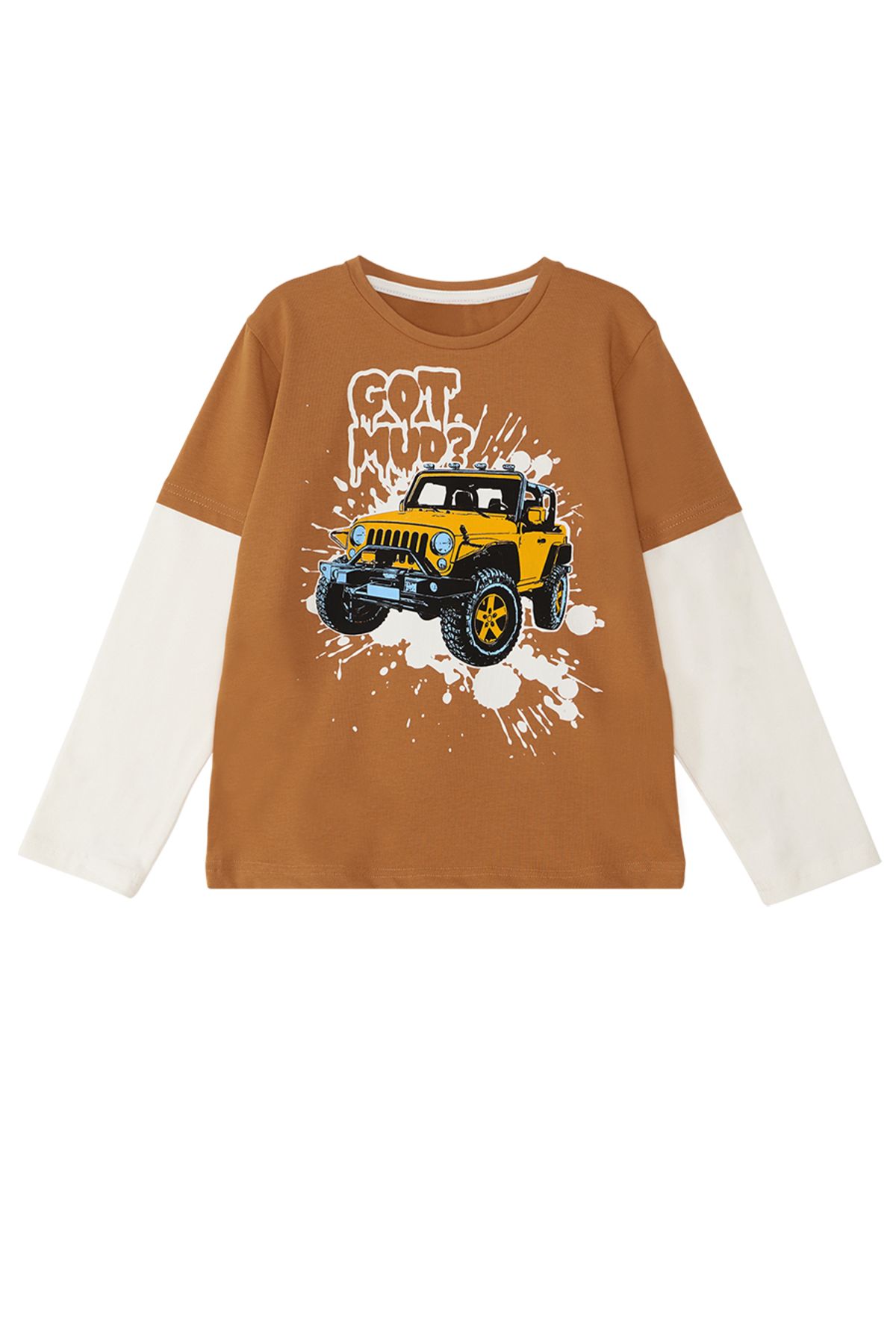 MSHB&G-Set de tricou și pantaloni din Gabardine pentru băieți Jeep Car 5