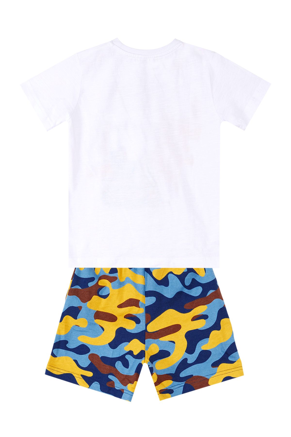 Denokids-Set aus T-Shirt und Shorts mit Camouflage-Muster und Dino-Print für Jungen 4