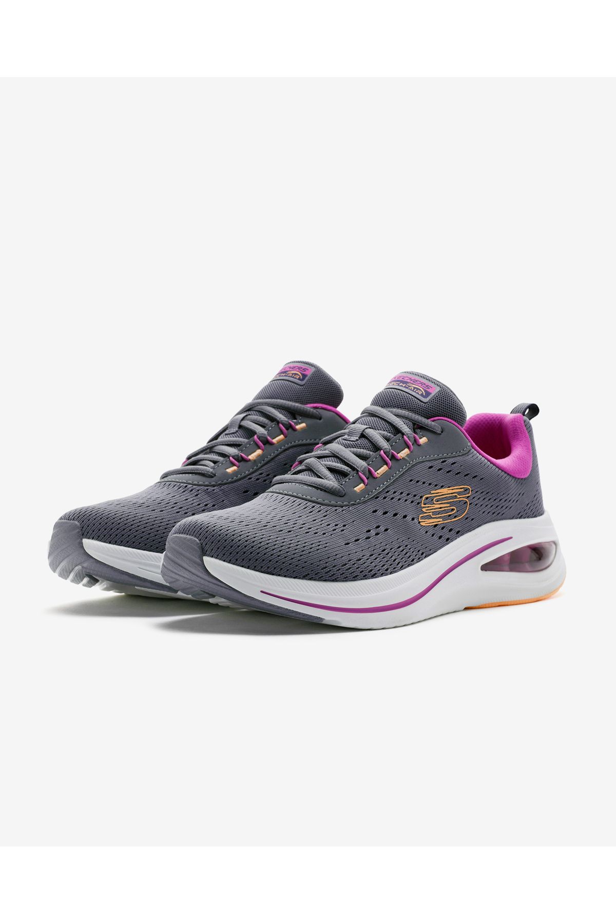 کفش دو و تمرین خاکستری زنانه SKECH AIR META های ورزشی 150131 سالن بدنسازی Skechers