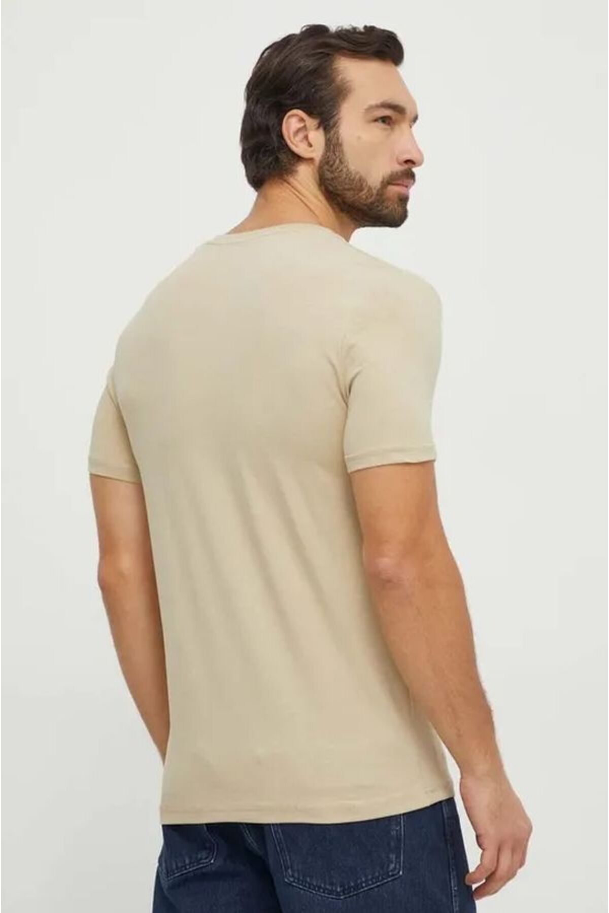 تی شرت خاکستری مردانه توری اورجینال Guess