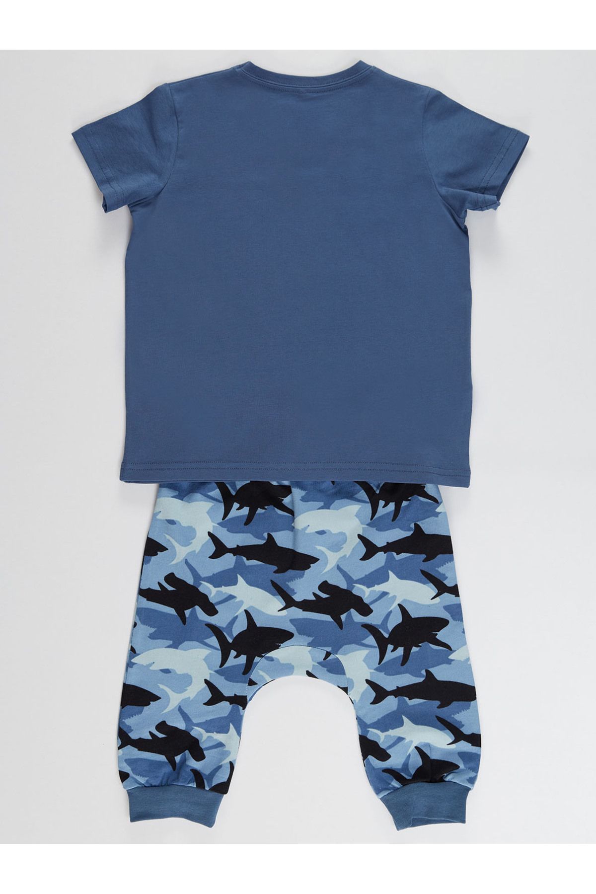 MSHB&G-Shark Camo Boy's T-shirt Capri Shorts Set 4