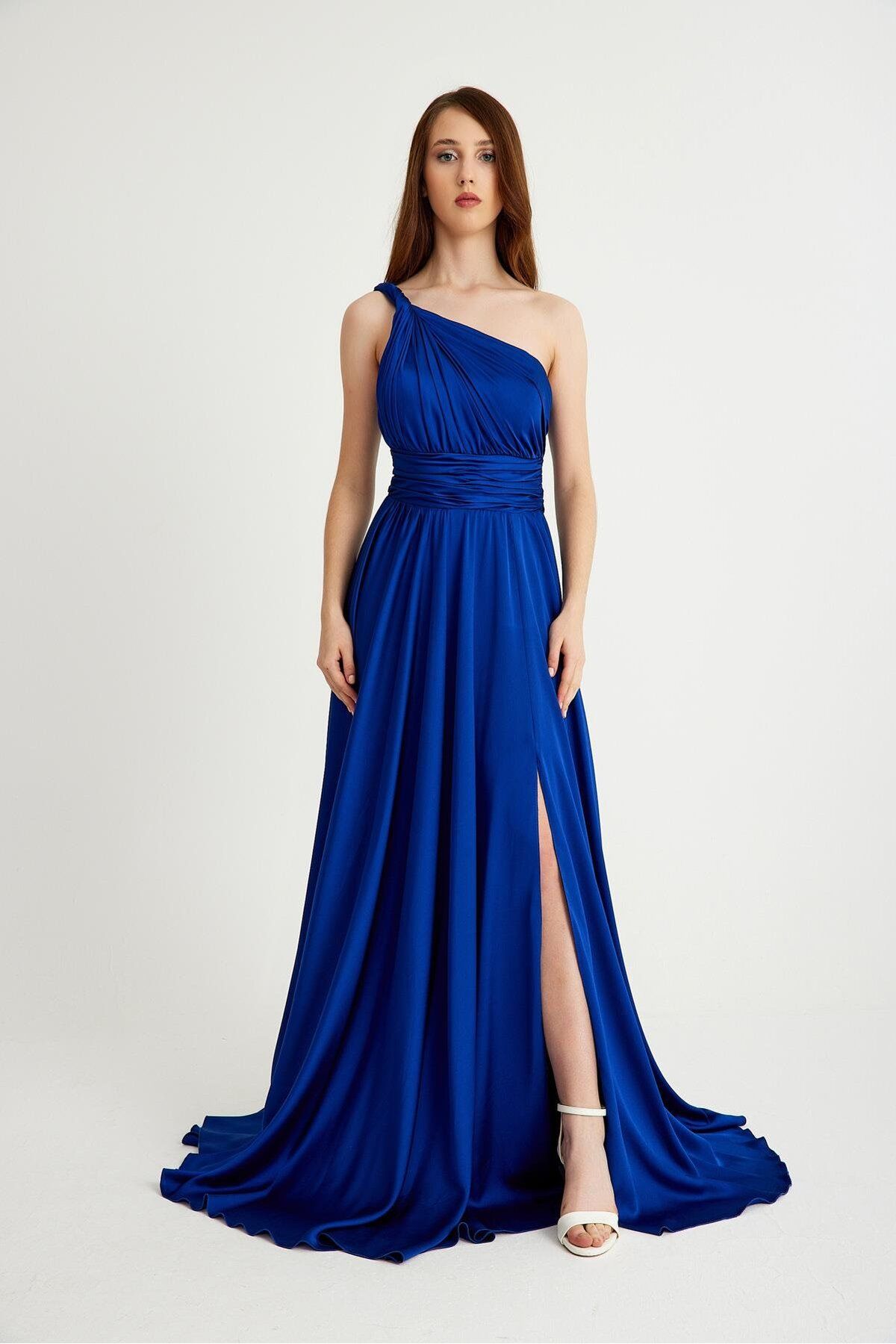 MAXXE-Helen 4923st One Shoulder Satin Dress 1