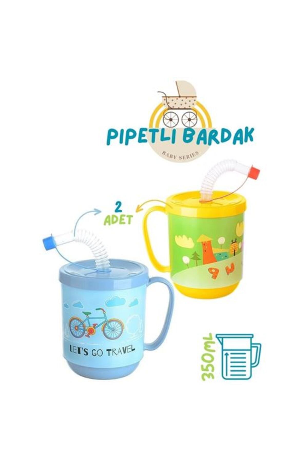 Store ModaCar Pipetli Bardak 2 li Momma Design