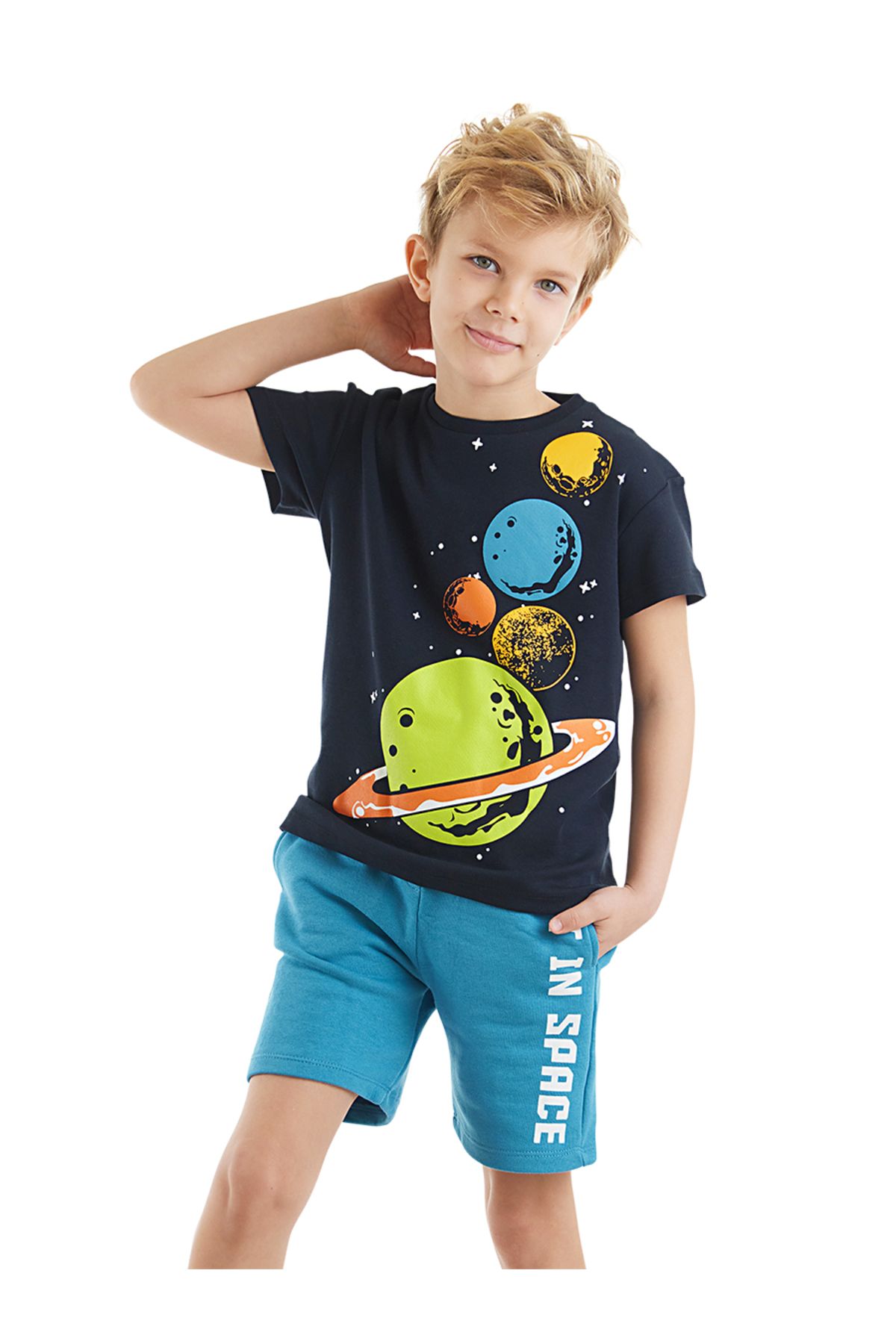 MSHB&G-Set aus T-Shirt und Shorts „Summer Planets“ für Jungen 1