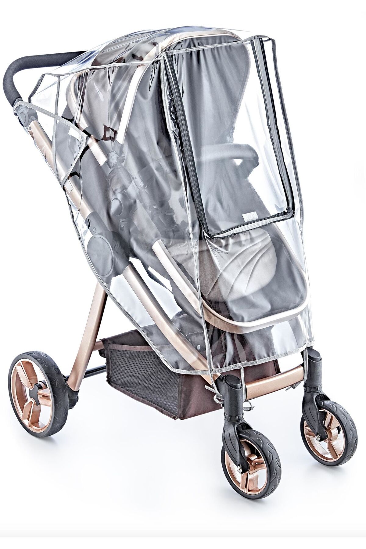 Babyjem Reflektörlü Lüks Bebek Arabası Yağmurluğu 549 fotoğrafı 2 (önizleme)