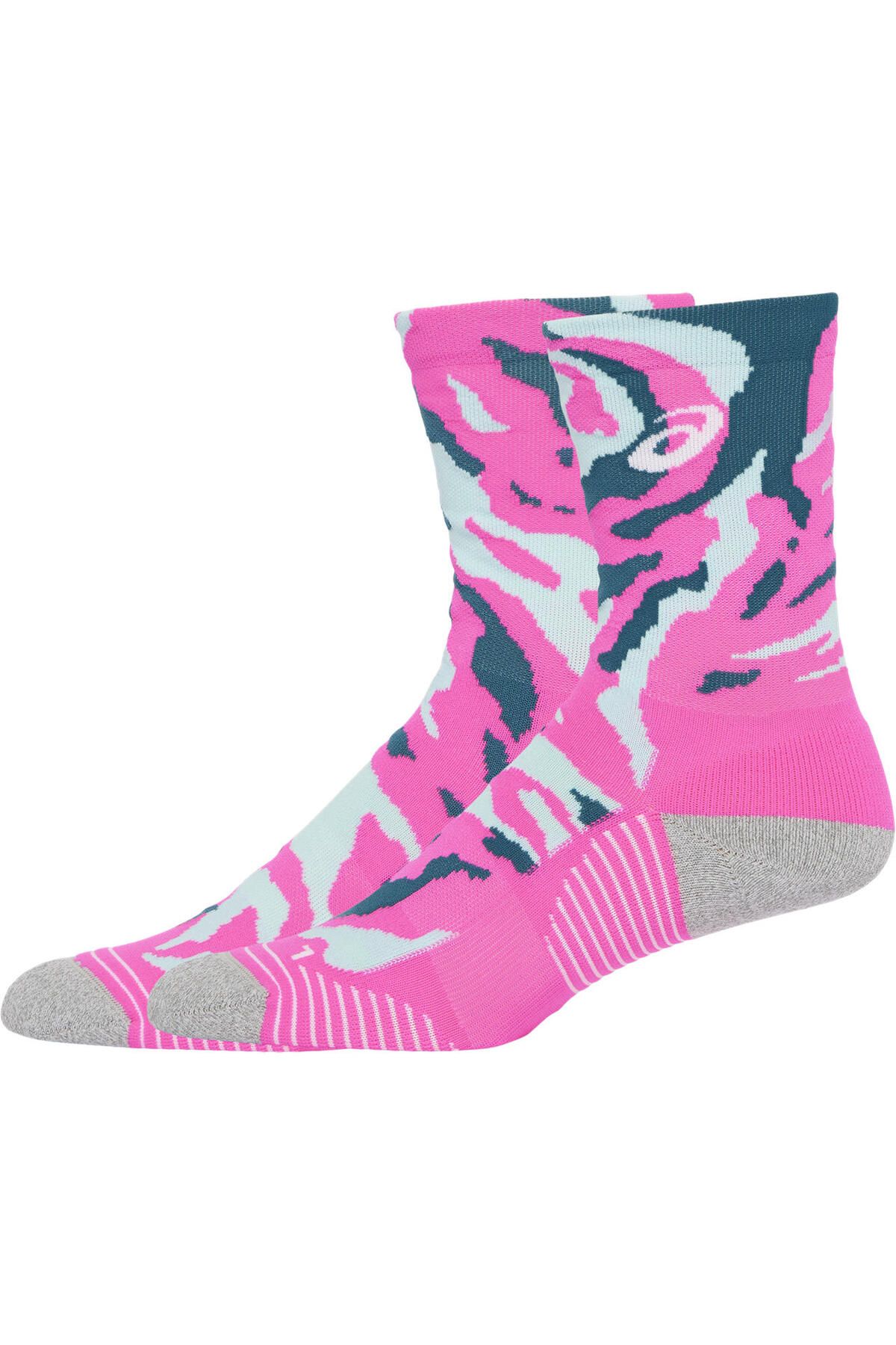 Asics جوراب رنگی Camo Run Crew Sock Unisex Pink Sock 3013a868-404