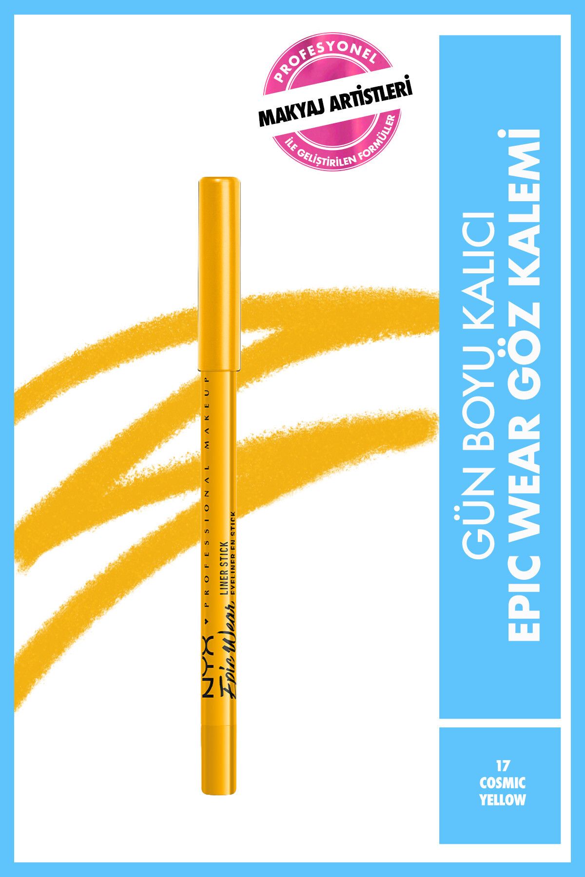 NYX Professional Makeup Epic Wear Liner Sticks Göz Kalemi - Cosmic Yellow - Sarı