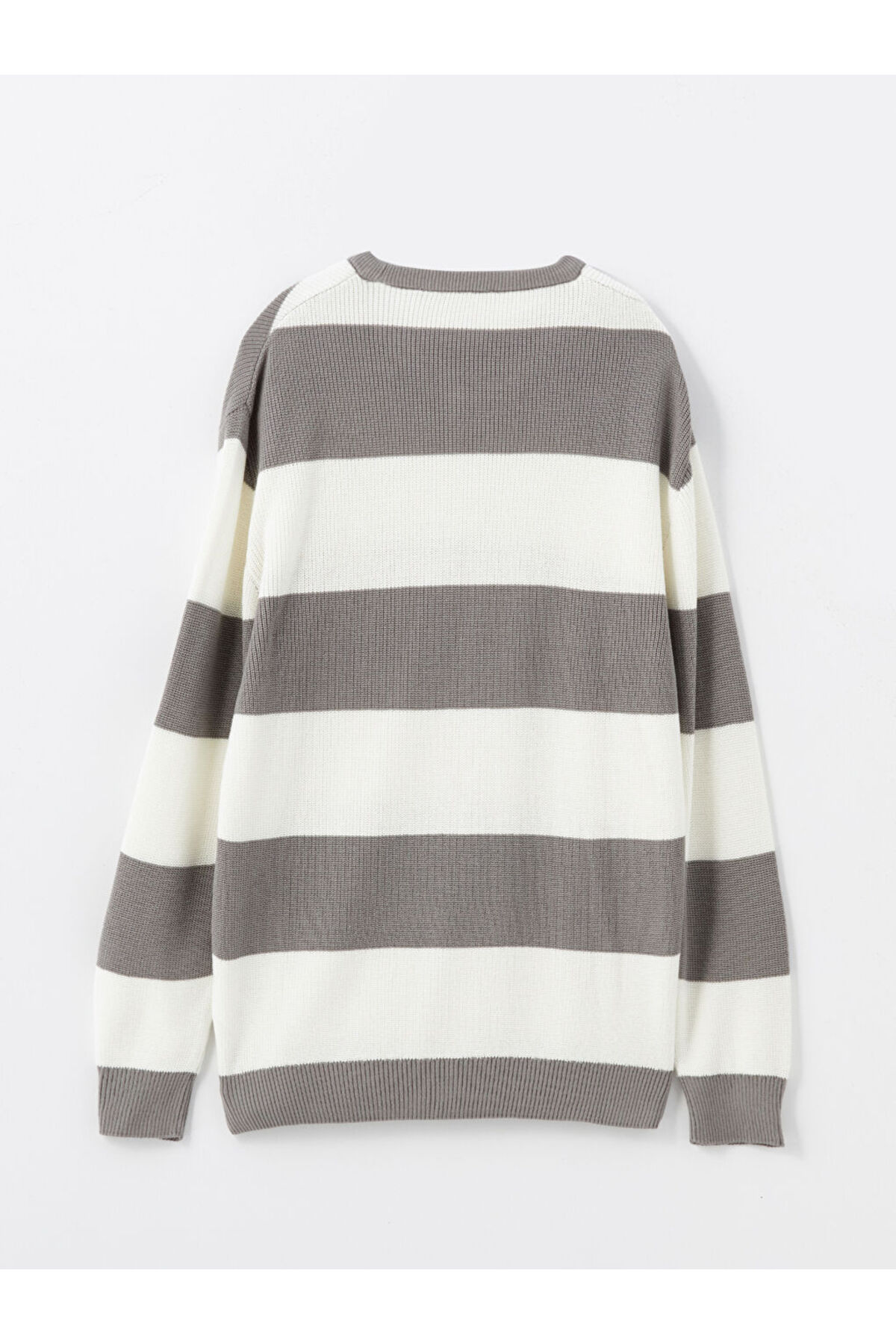 LC Waikiki-LCW Langarm-Strickpullover für Herren mit Rundhalsausschnitt und Farbblockierung 6