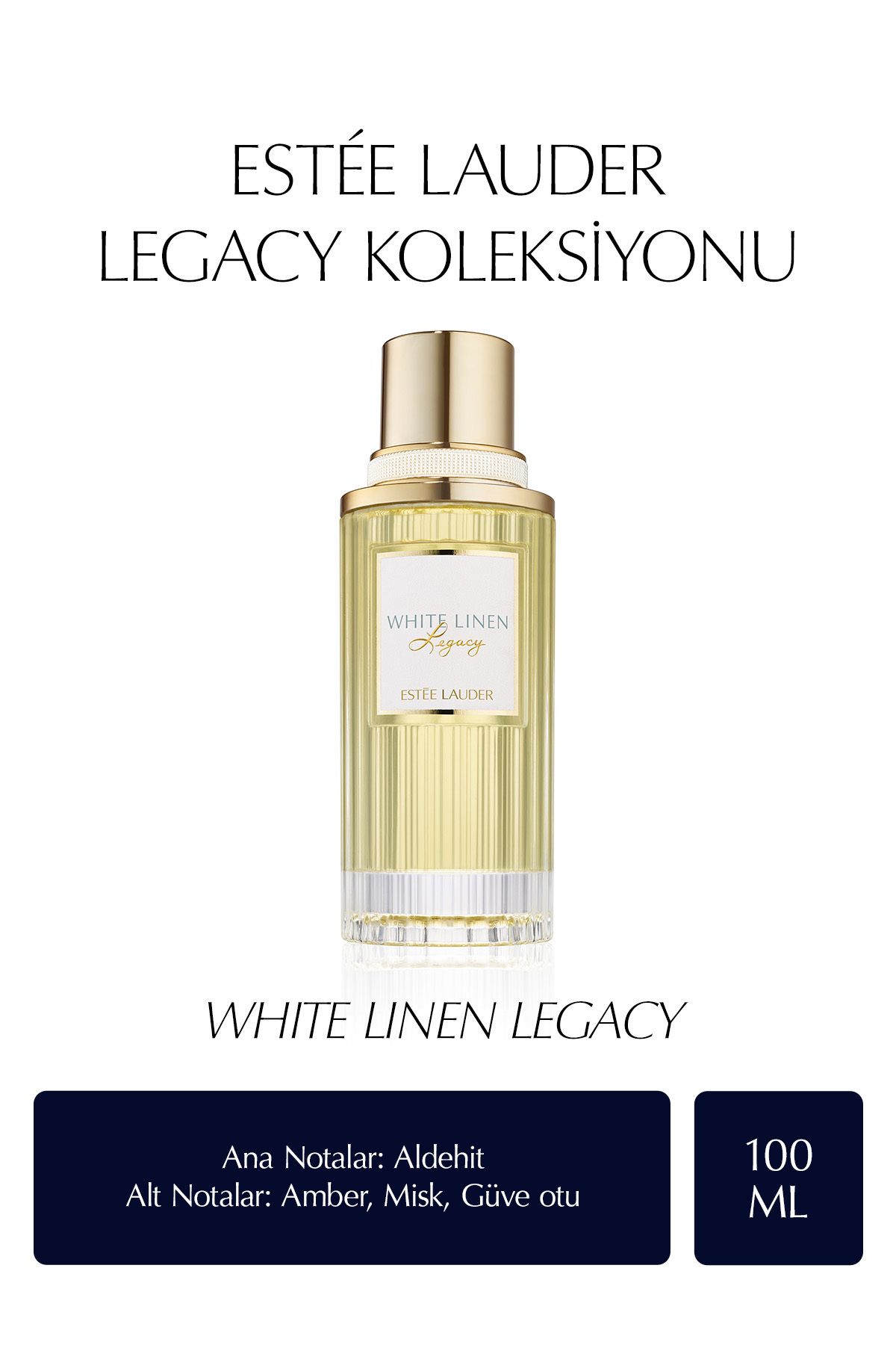 عطر زنانه White Linen Legacy EDP، 100ml - مجموعه عطر Legacy Estee Lauder