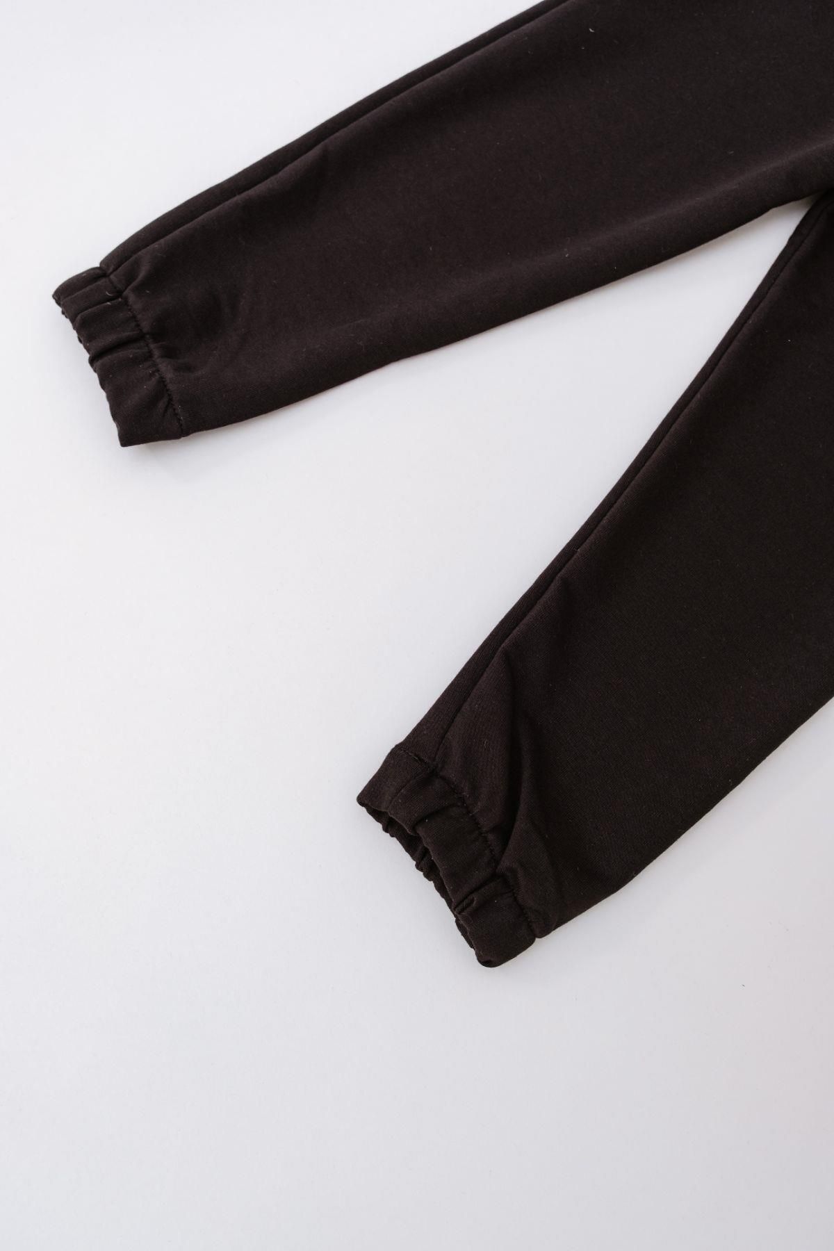 C&City-Mädchen-Jogginghose mit elastischem Bein 760 Schwarz 8