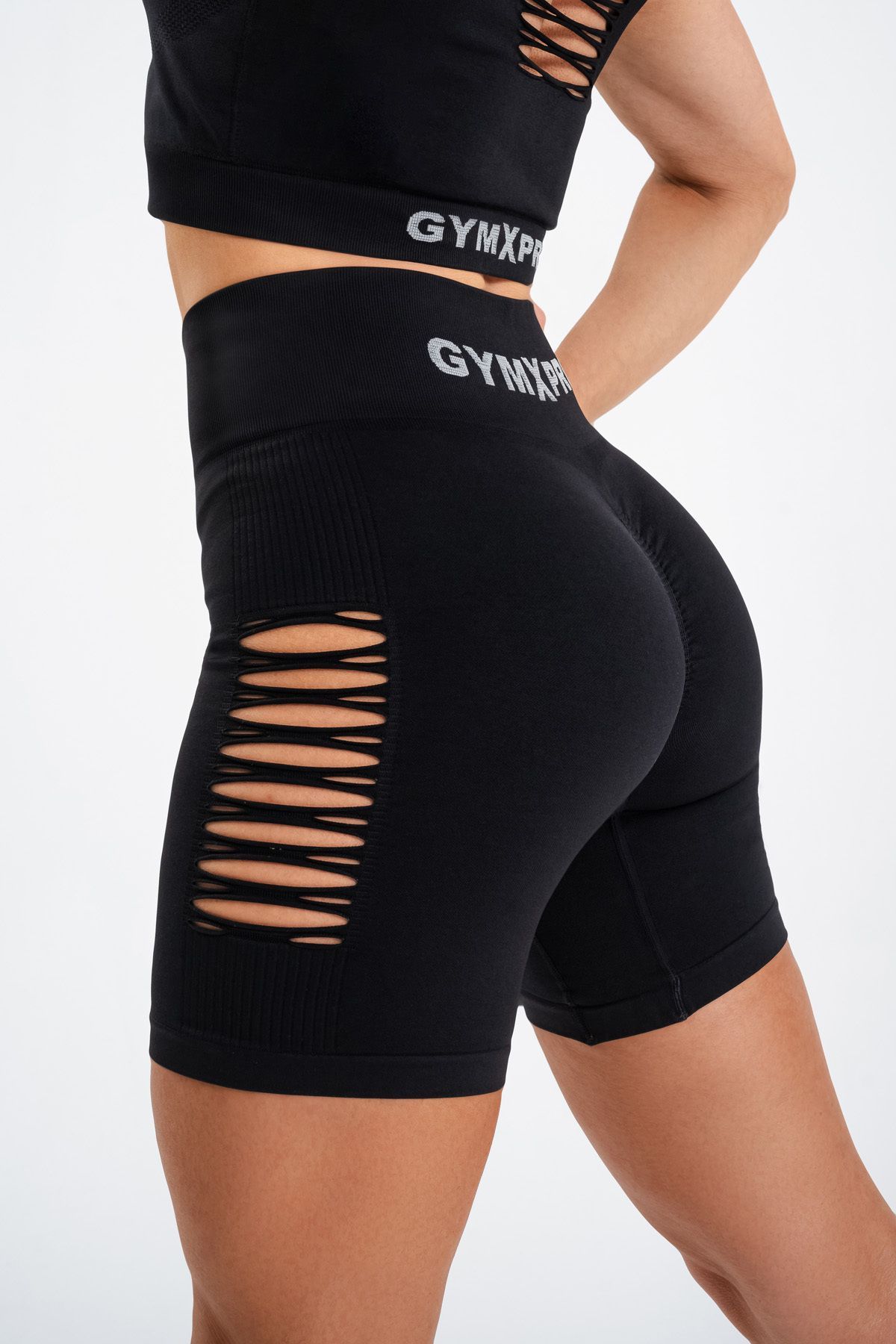 GYMXPRO-Push-up Detailed Mesh Shorts NOT SET 2