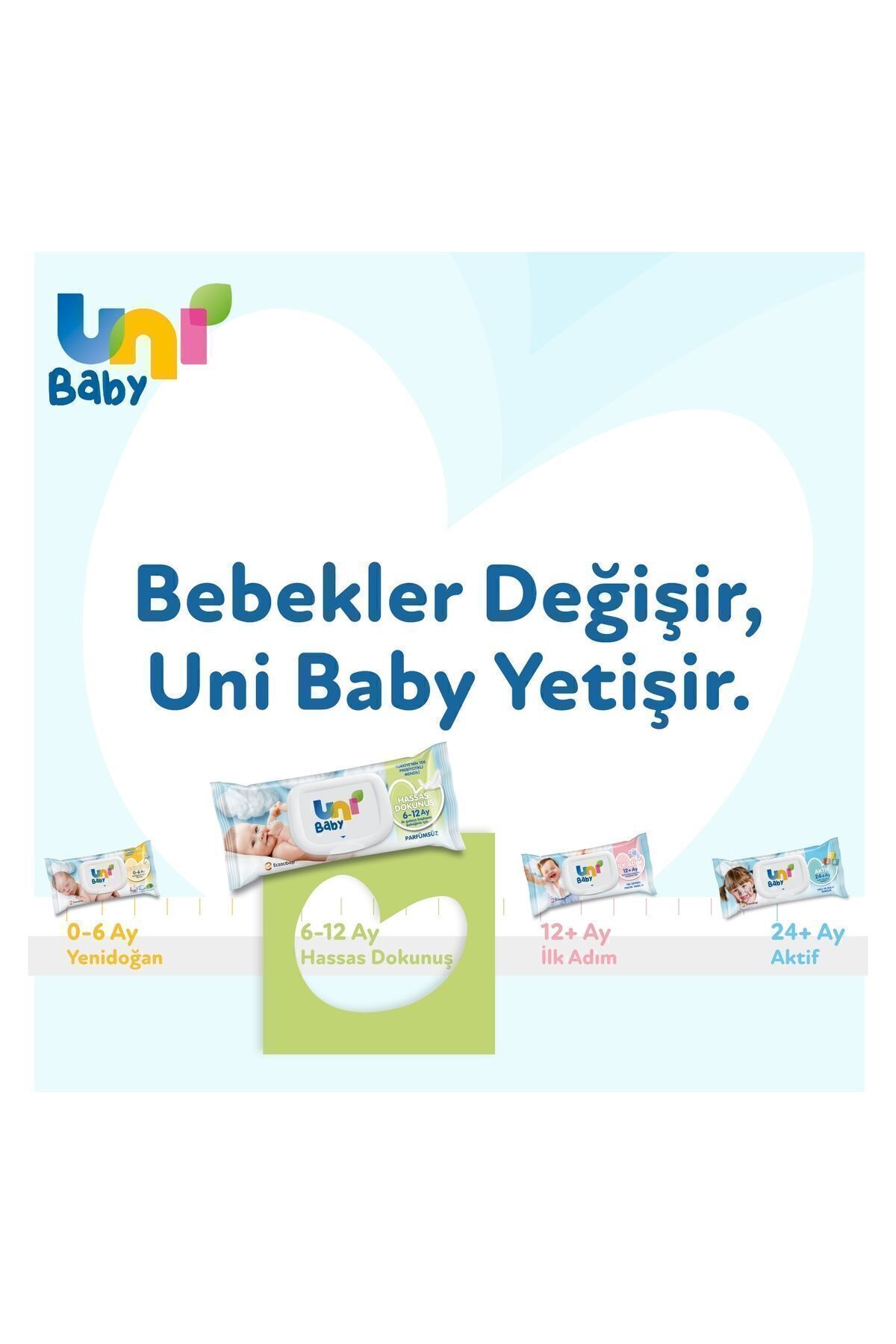 Hassas Dokunuş Islak Mendil 52 Li X 12 Adet