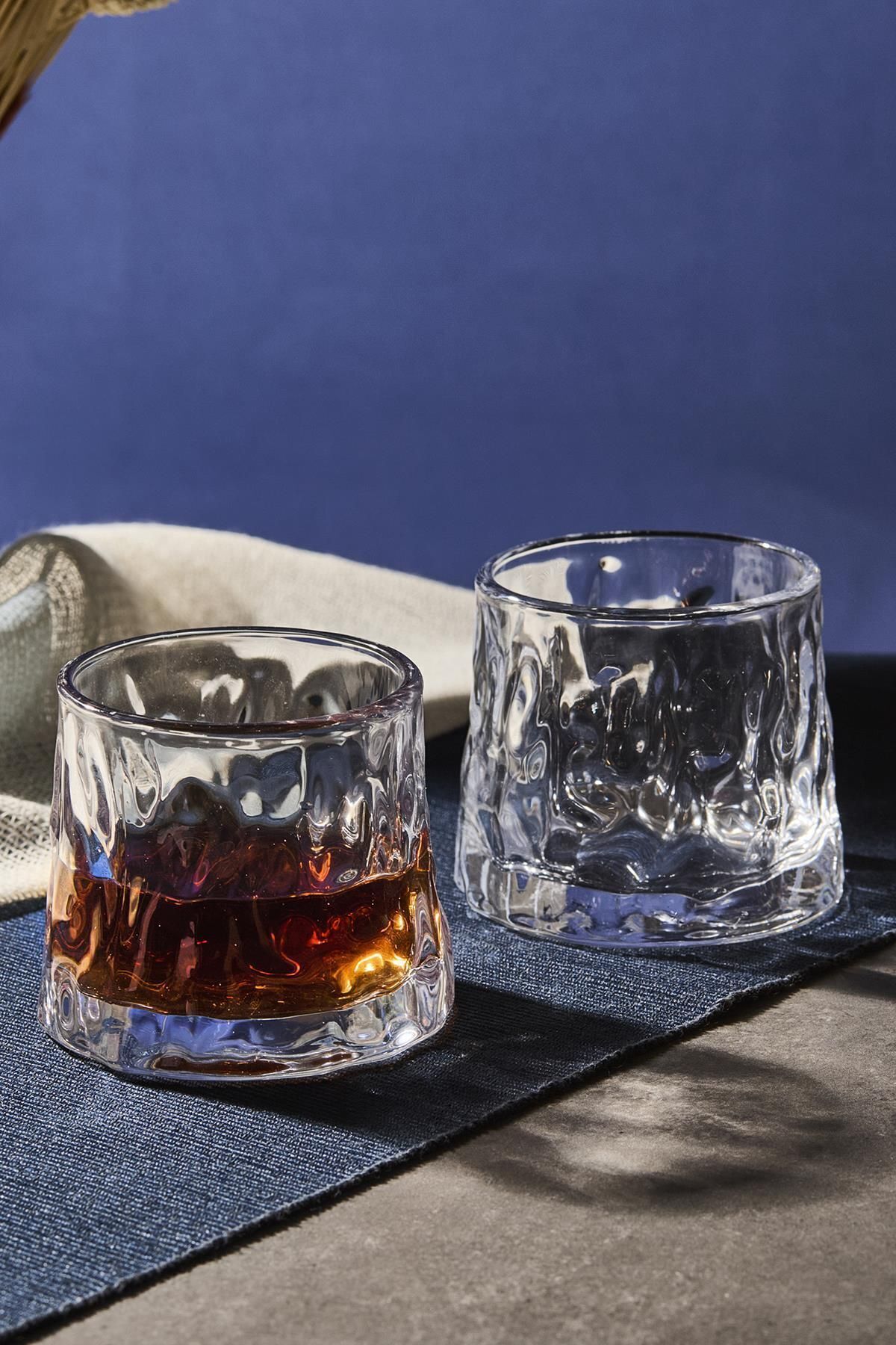 Greta Clear 2-Piece Crystal Whiskey Cocktail Soft Drink Glass Japanese Style 160ml