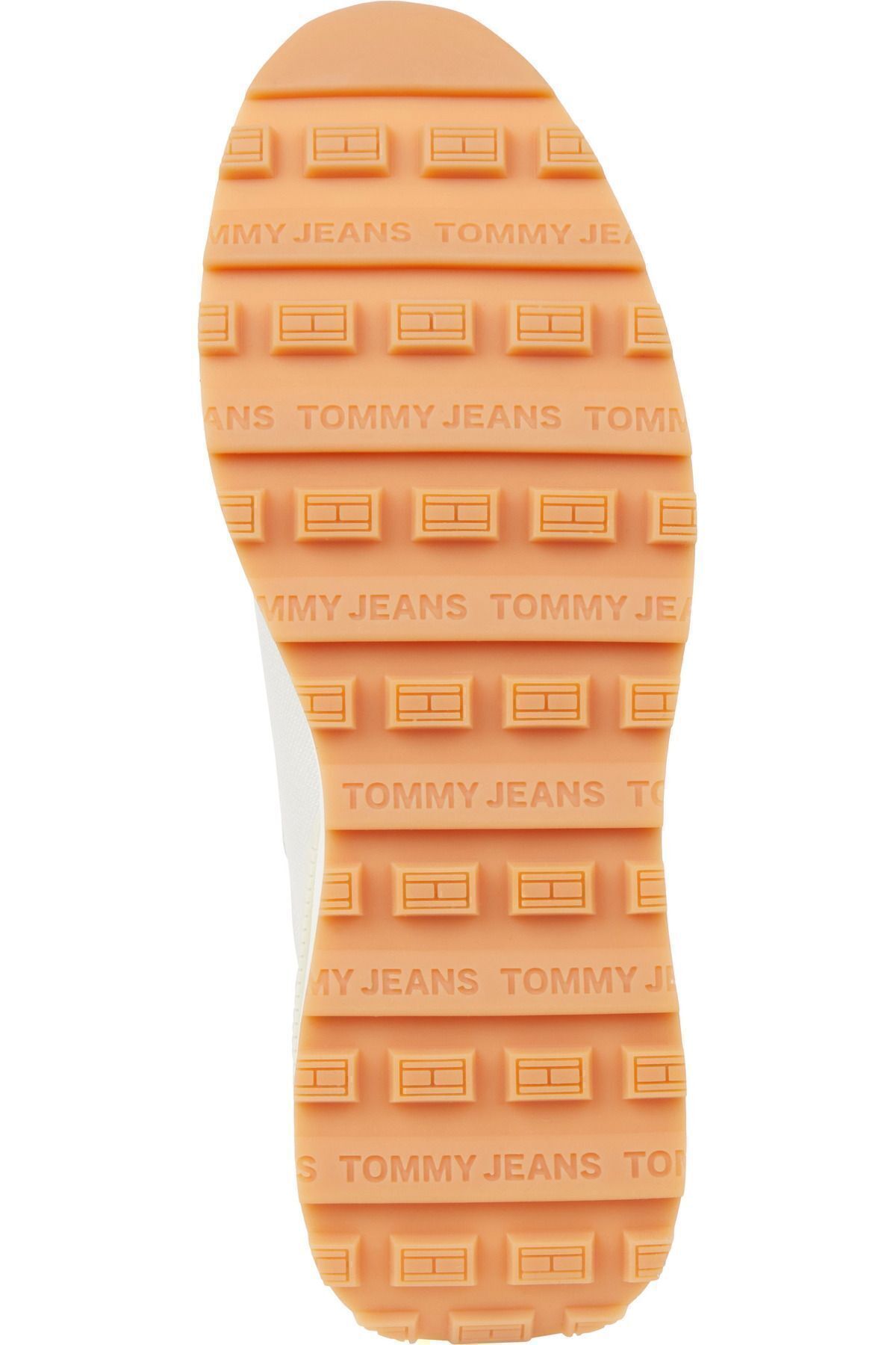 اسنیکر نود مردانه پلی تریر بازیافت شده با آرم برند آقایان برگه لاستیکی و طبیعی Tommy Hilfiger