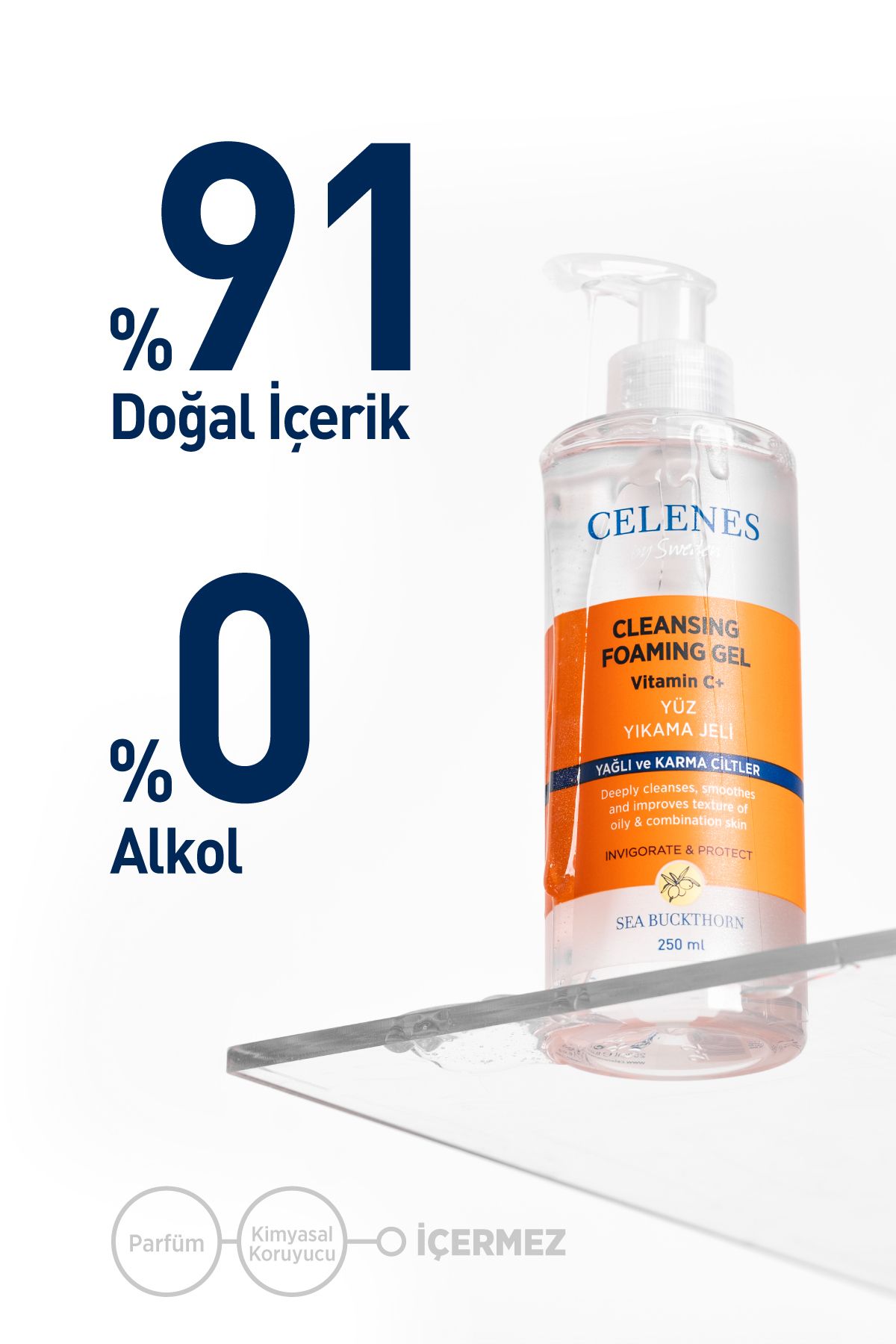 پاک کننده صورت   Celenes by Sweden | seabjel18102022 اورجینال - تصویر 3