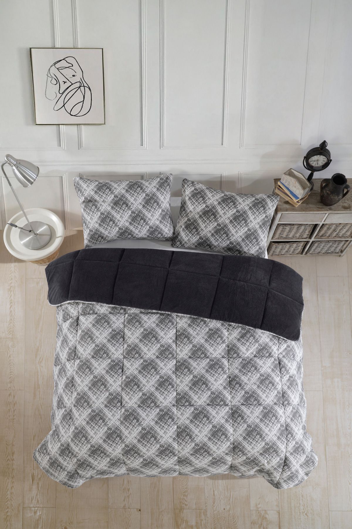 Formeya-Luxuriöses Wellsoft-Doppeldecken- und Kissenset – 195 x 215 cm, doppelseitig 9