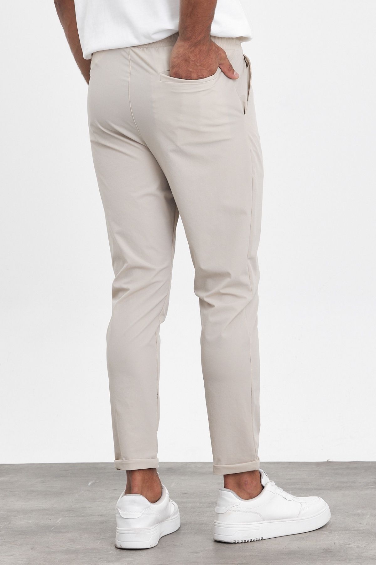 شلوار مردانه بژ MADZEYMODA | Mz23069 اورجینال - تصویر 8