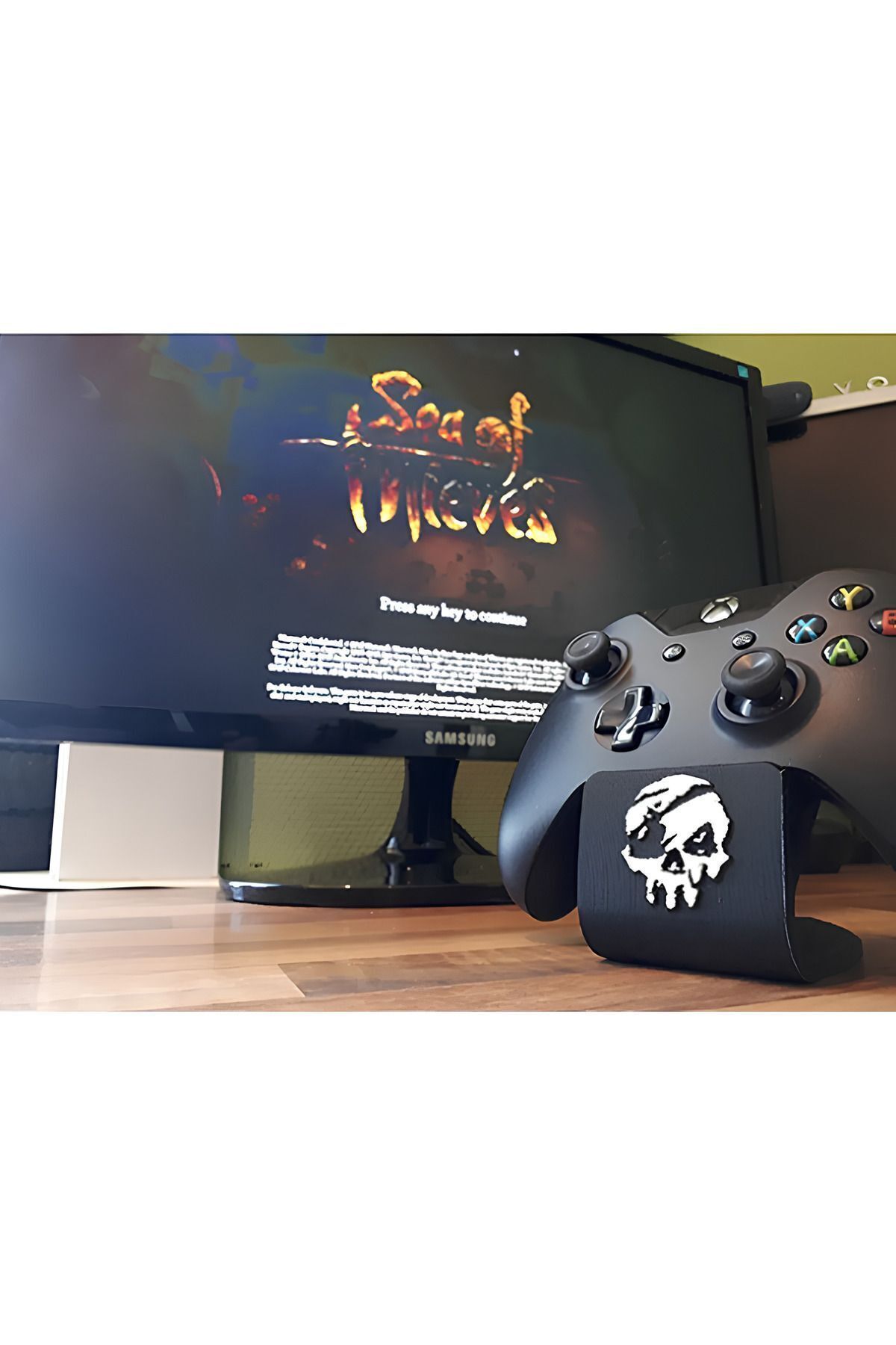 Sea Of Thieves Tasarım Xbox One Joystick Standı Xbox Kurukafa Baskılı Kol Tutucu 2
