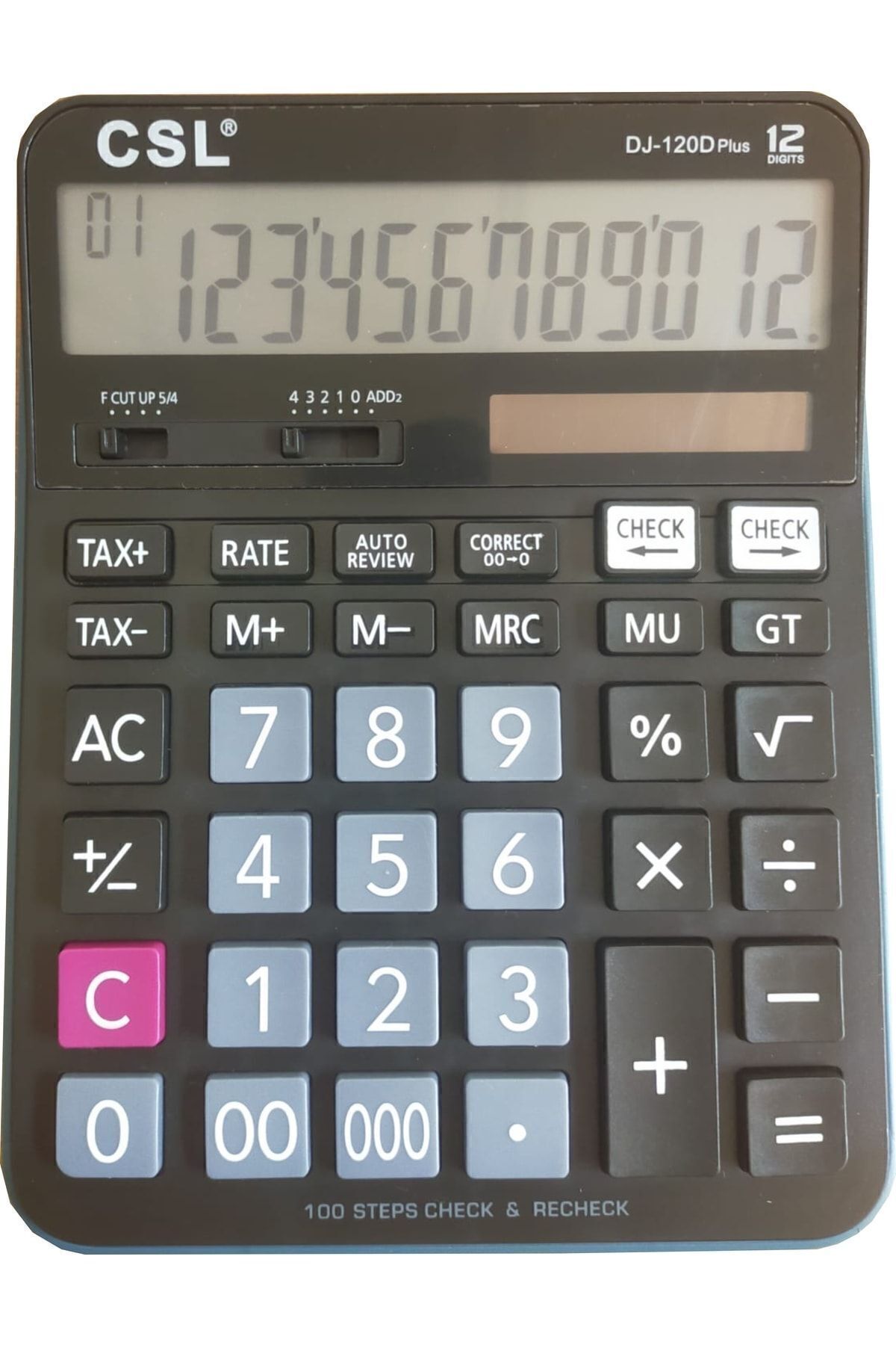 CSL Dj-120d Plus Işlem Kontrollü Hesap Makinası 12 Haneli