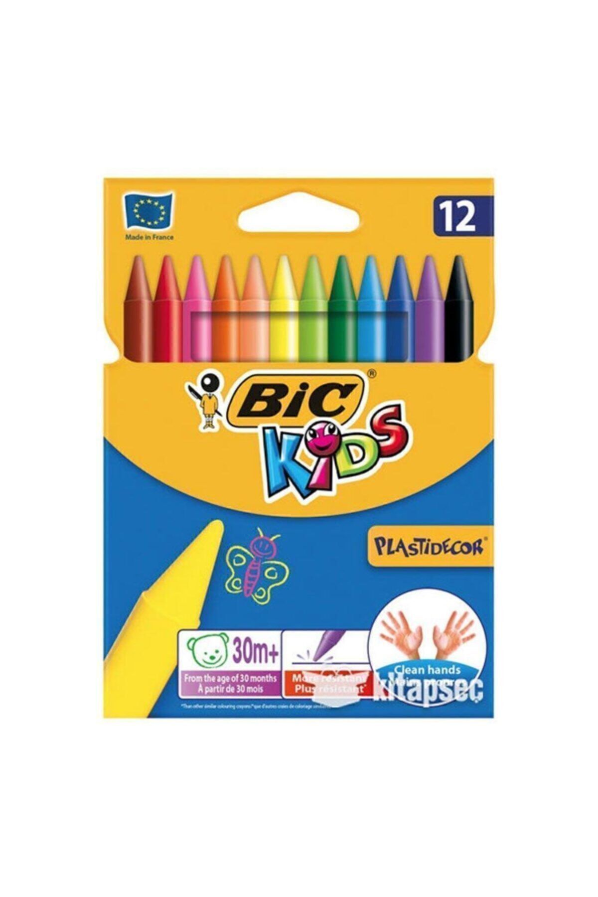 Bic Pastel Boya 12 Li Silinebilir