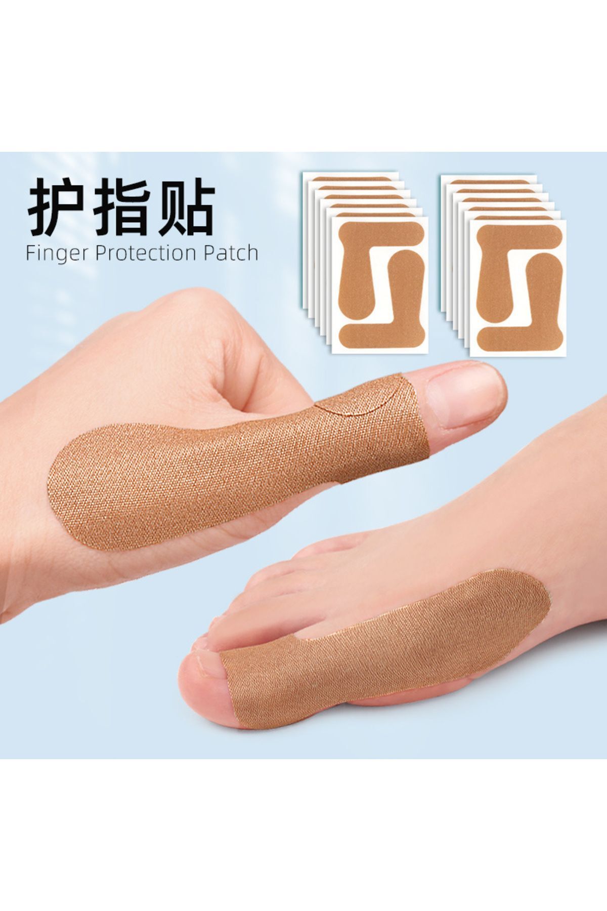 Başparmak el ve ayak için valgus ortopedik başparmak tendon kılıfı parmak koruma bandı 5 çift 3