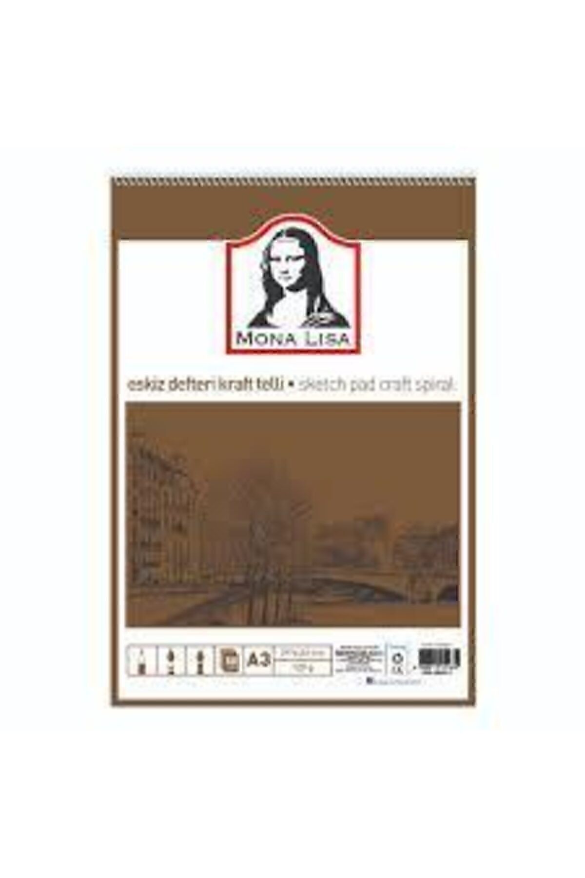 Faber Castell-Südor Sketchbook A3 120 gr with Kraft Wire Mn01-3 1