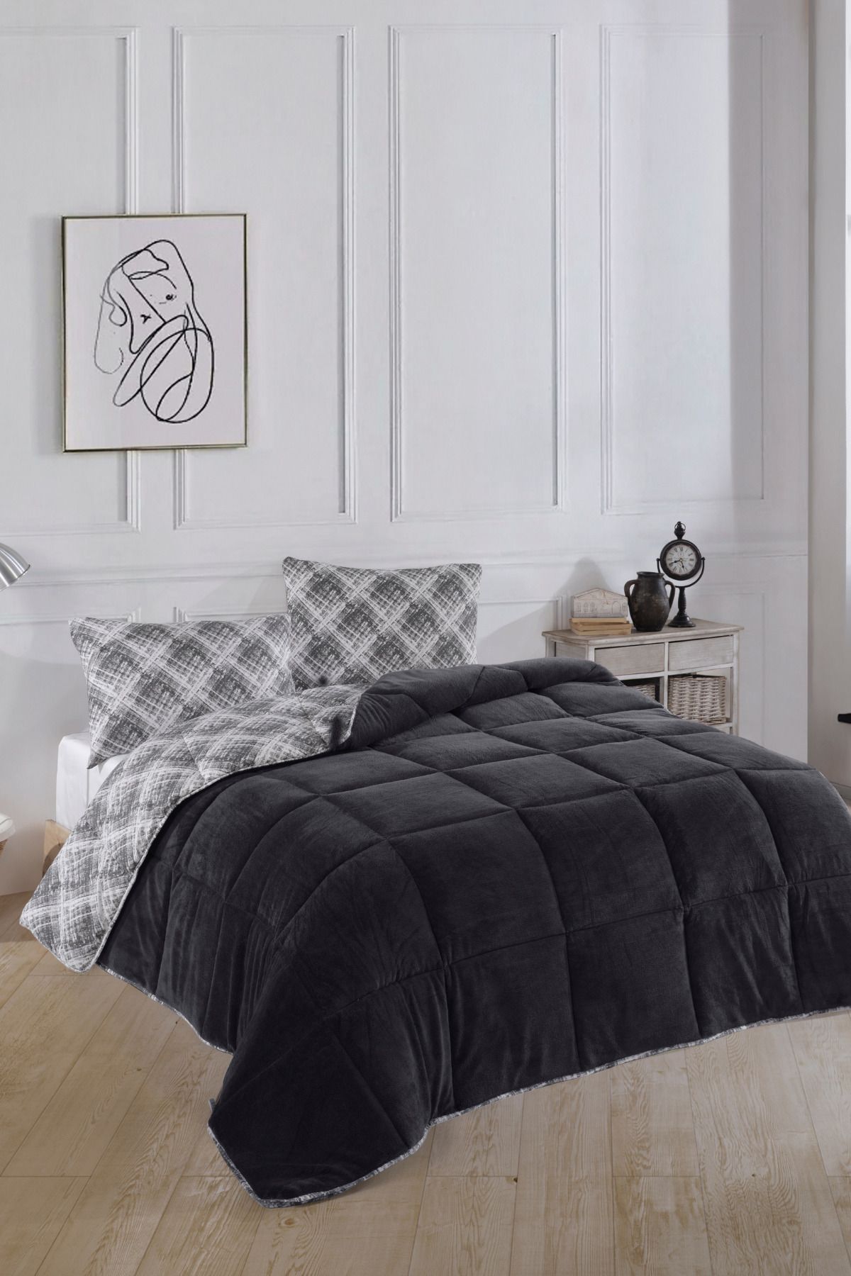 Formeya-Luxuriöse Wellsoft-Einzeldecke – doppelseitig, mit Kissenbezug, 155 x 215 cm 9