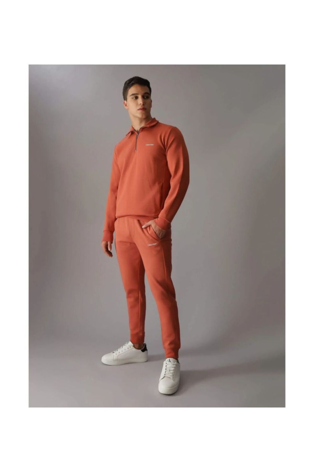 ست گرمکن نارنجی مردانه لباس کاشی اورجینال Calvin Klein