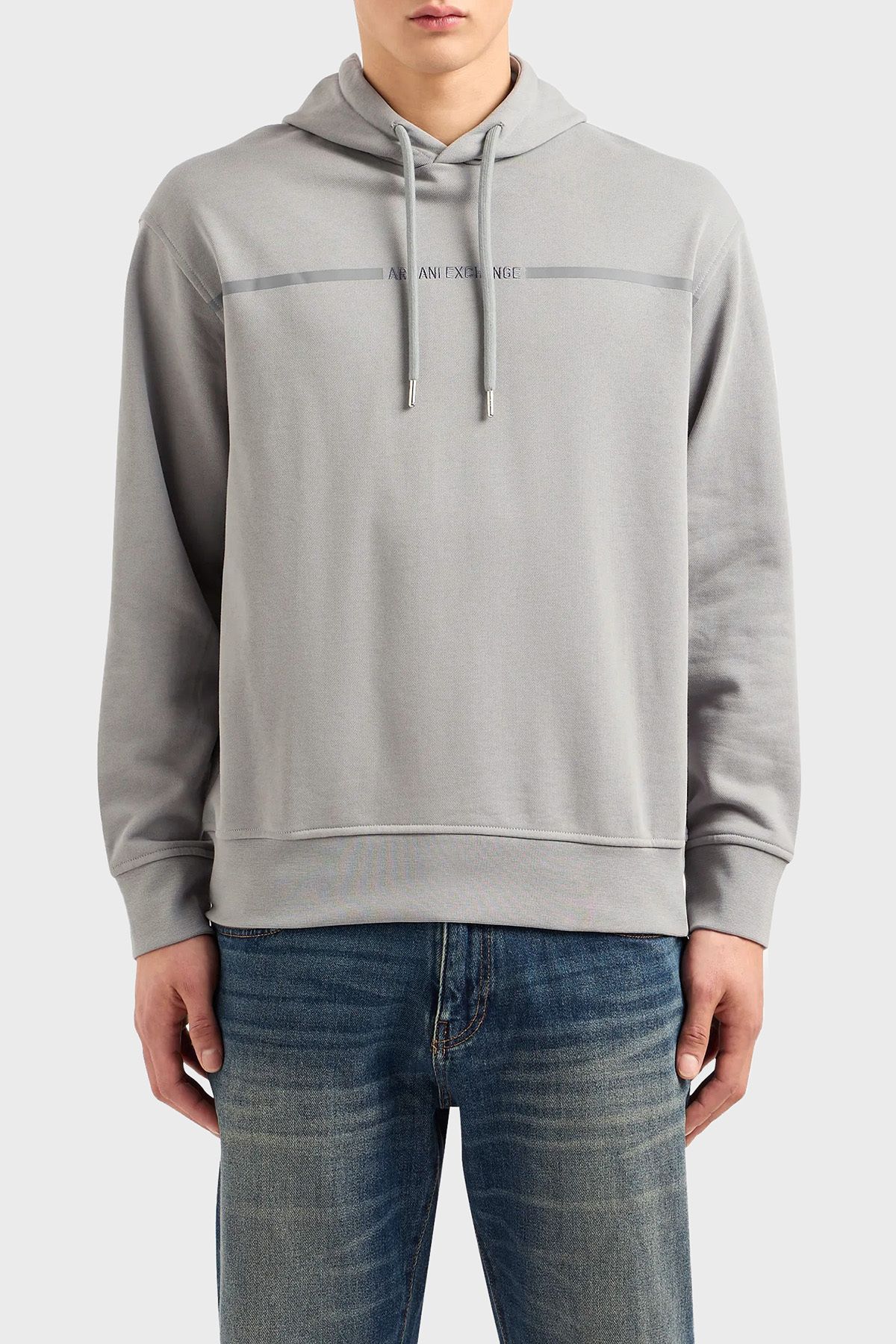 Sweat مردانه کلاهدار معمولی نخی 3DZMLF ZJ4XZ 1996 Armani Exchange