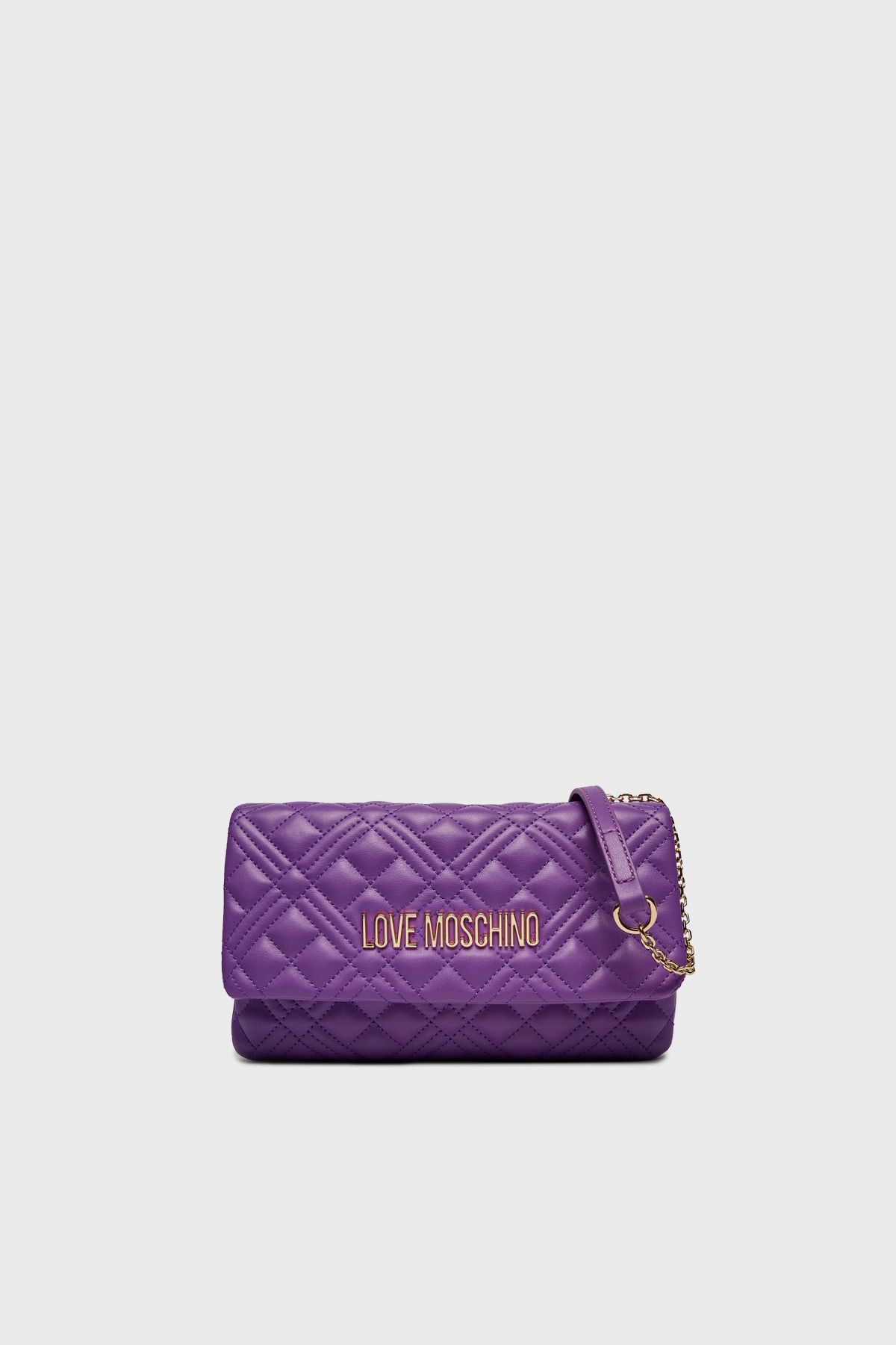 Love Moschino Geantă din piele cu curea tip lanț cu logo BAG