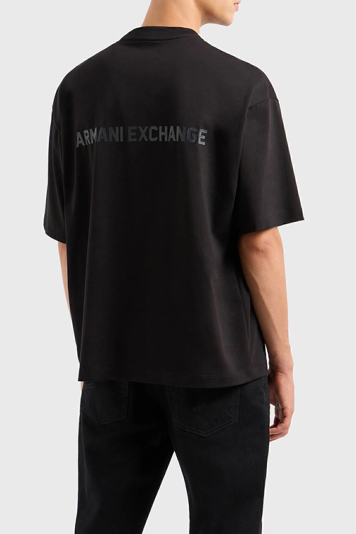 تی شرت مشکی مردانه پیراهن مناسب پنبه ای 6dztls zjlfz 1200 Armani Exchange