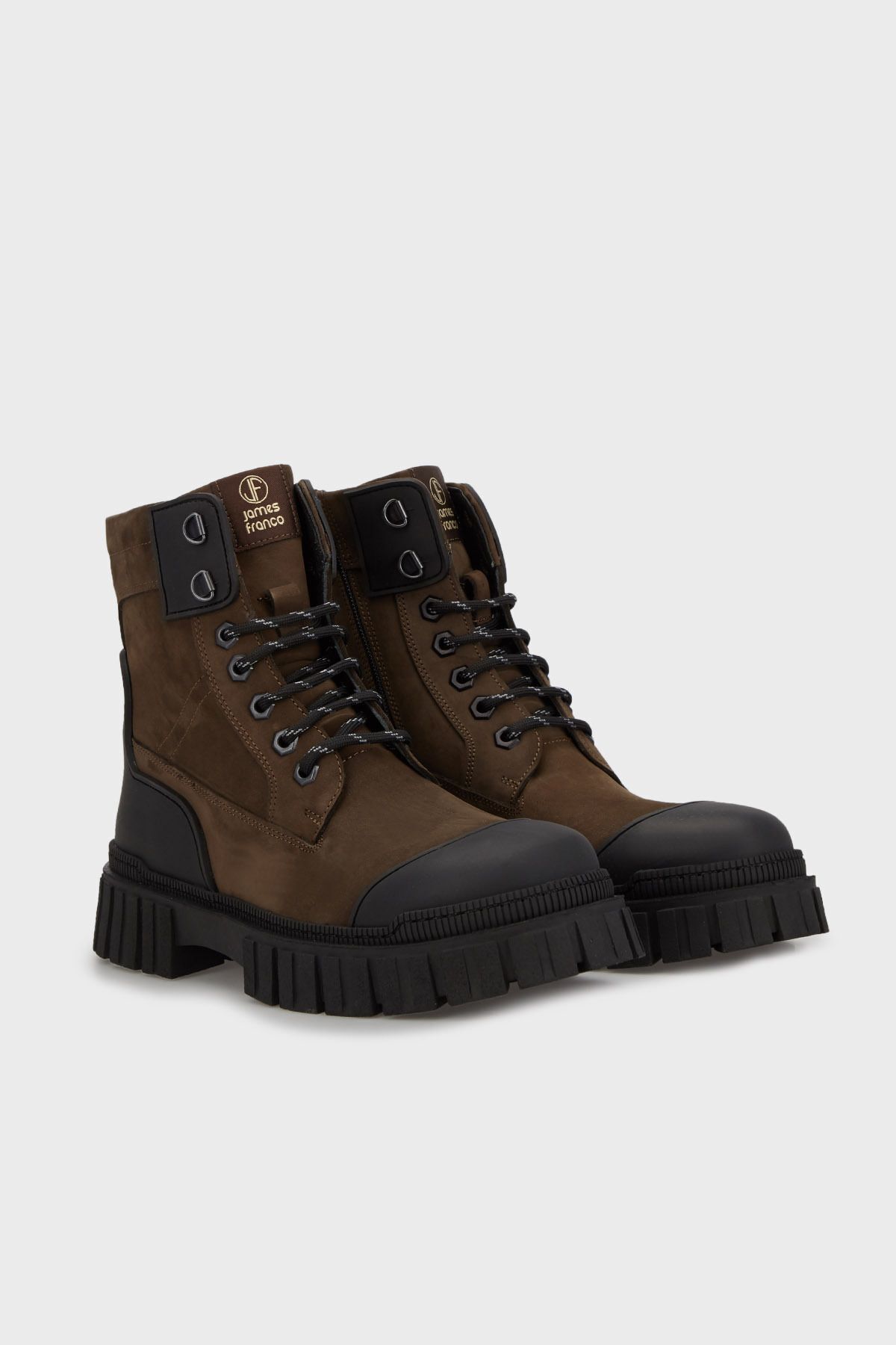 JAMES FRANCO-James & Franco Zippered Nubuck Δερμάτινες Μπότες Ανδρικές ΜΠΟΤΕΣ 5409312 Τ 3