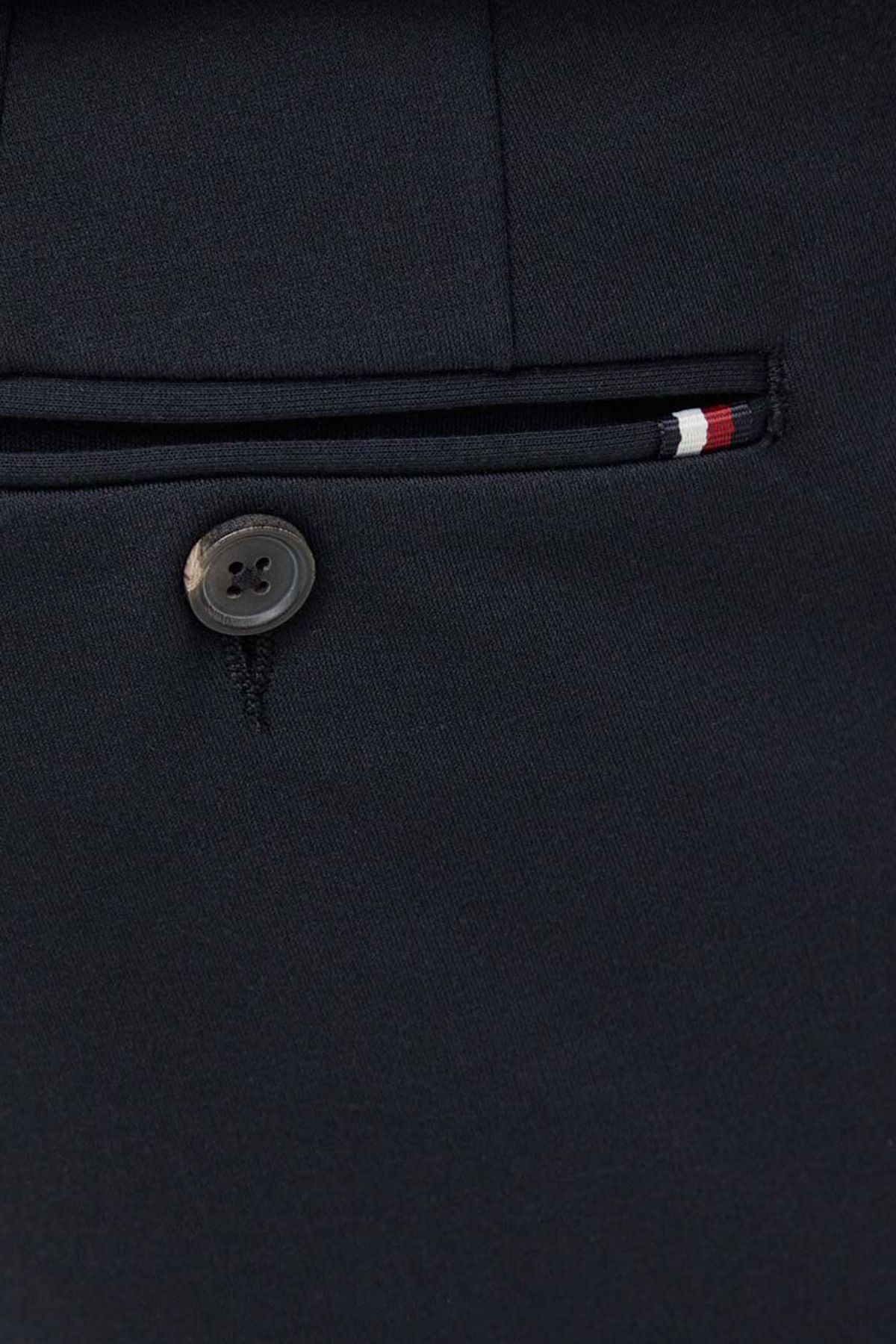 شلوار آبی مردانه مناسب کمر معمولی با جیب های آرم MW0MW33928 DW5 Tommy Hilfiger